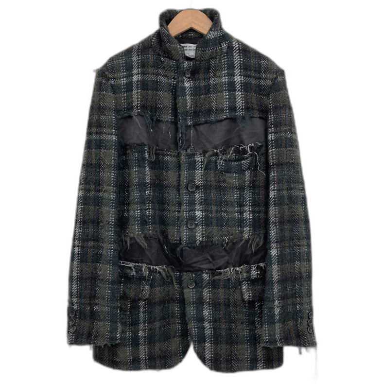 Comme des Garcons plaid deconstructed blazer by comme des garçons Size US L / EU 52-54 / 3 - 1 Thumbnail
