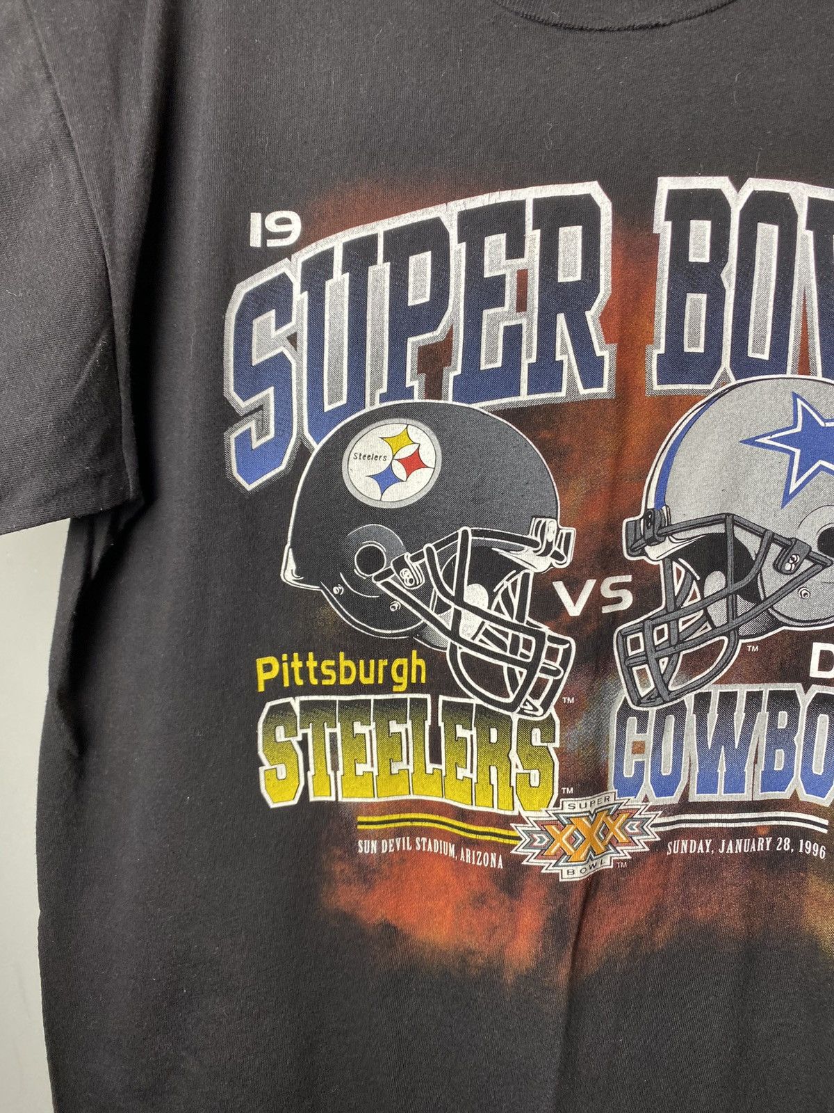 Other Vintage 1995 Salem Super Bowl Steelers Cowboys T Shirt NFL Size US L / EU 52-54 / 3 - 4 Thumbnail