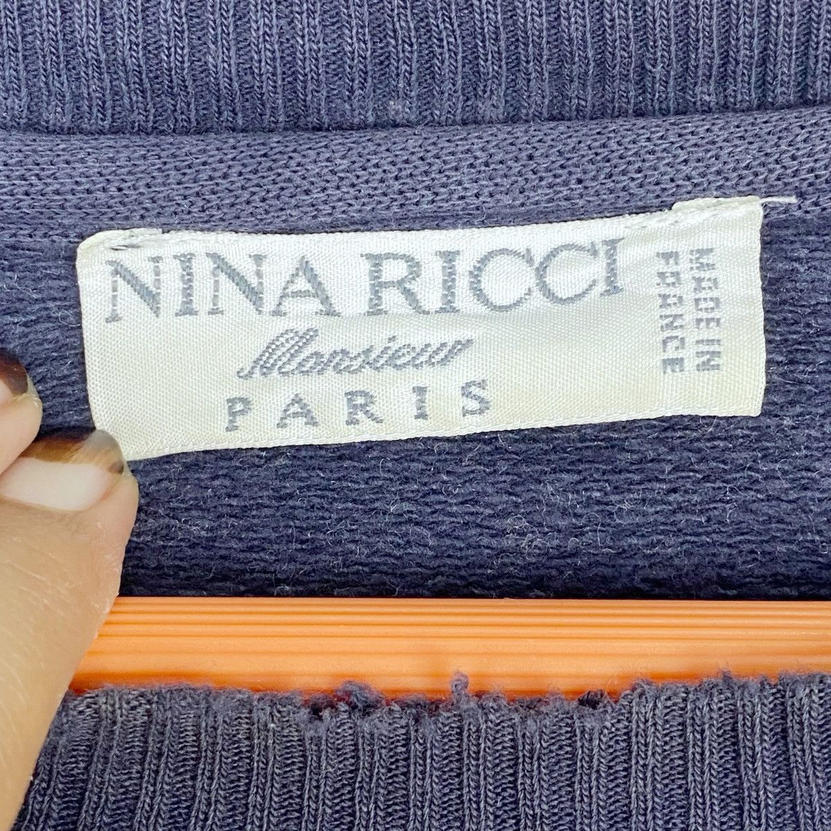 Designer × Vintage Nina Ricci Monsieur Sweatshirt Crewneck Pullover Jumper Size US L / EU 52-54 / 3 - 5 Thumbnail