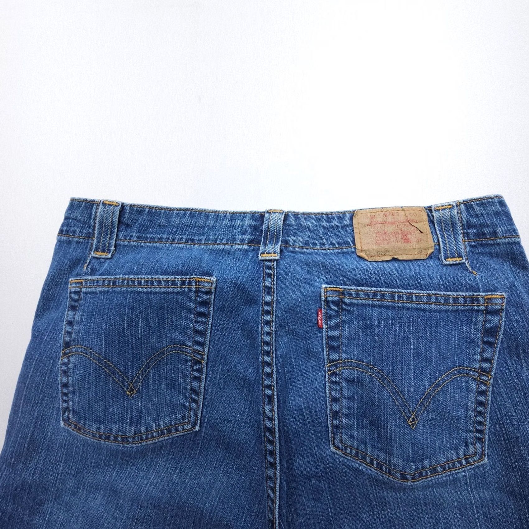 Levi's VINTAGE Levi's 525 Jeans Bootcut 5-Pocket 30 In Blue Denim Womens 14 Comfort Stretch Low Rise Size 36" / US 14 / IT 50 - 4 Thumbnail