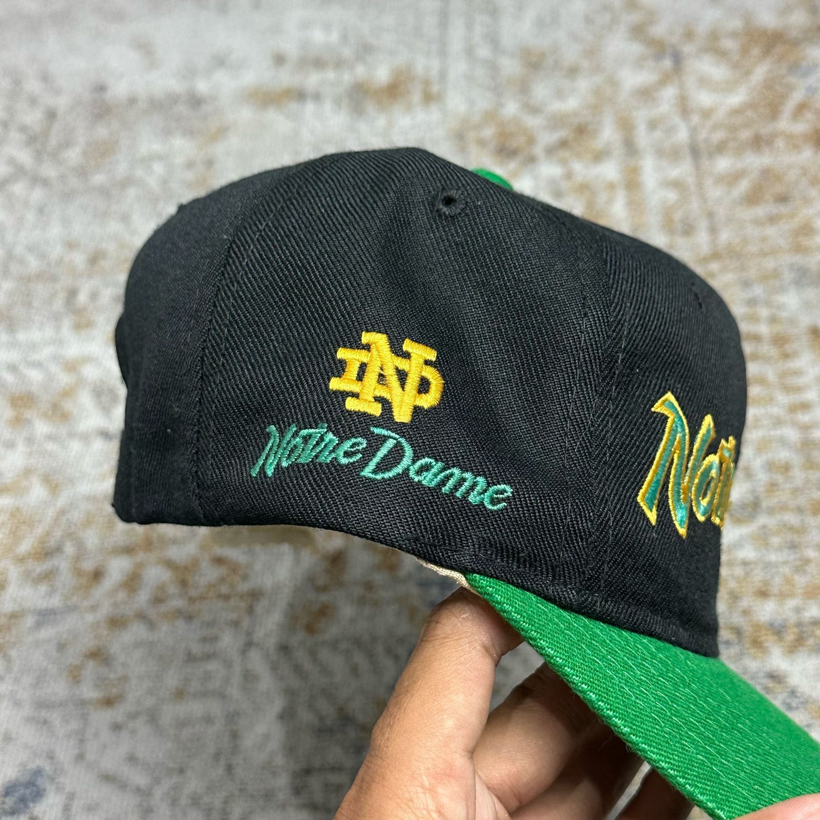 Sports Specialties × Vintage 90s Notre Dame Fighting Irish Vintage Hat Dline Size ONE SIZE - 3 Thumbnail