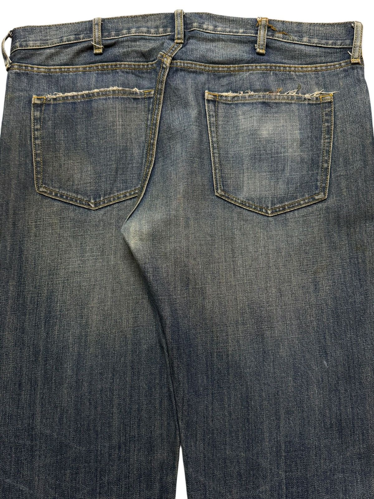 Uniqlo Vintage Y2K Japanese Uniqlo Blue Mud Wash Wide Leg Loose Fit Size US 38 / EU 54 - 5 Thumbnail
