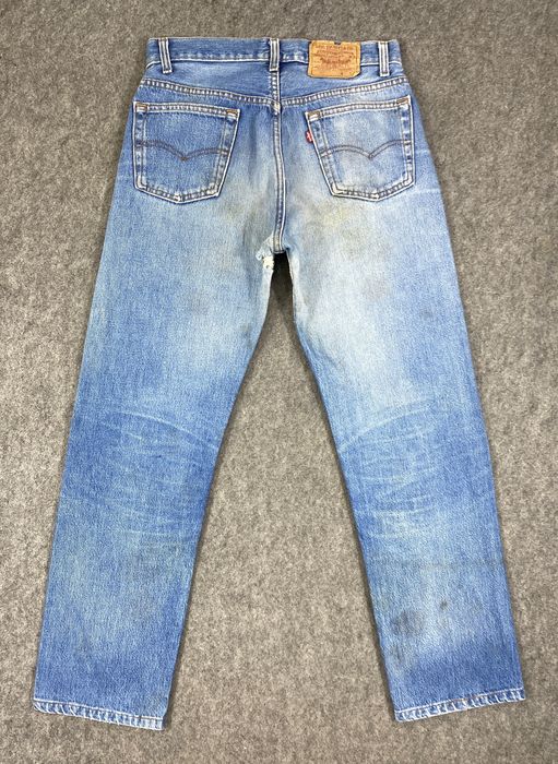 Hype Faded Blue Vintage Levis 501 USA Jeans 28x28 - JN3207 | Grailed