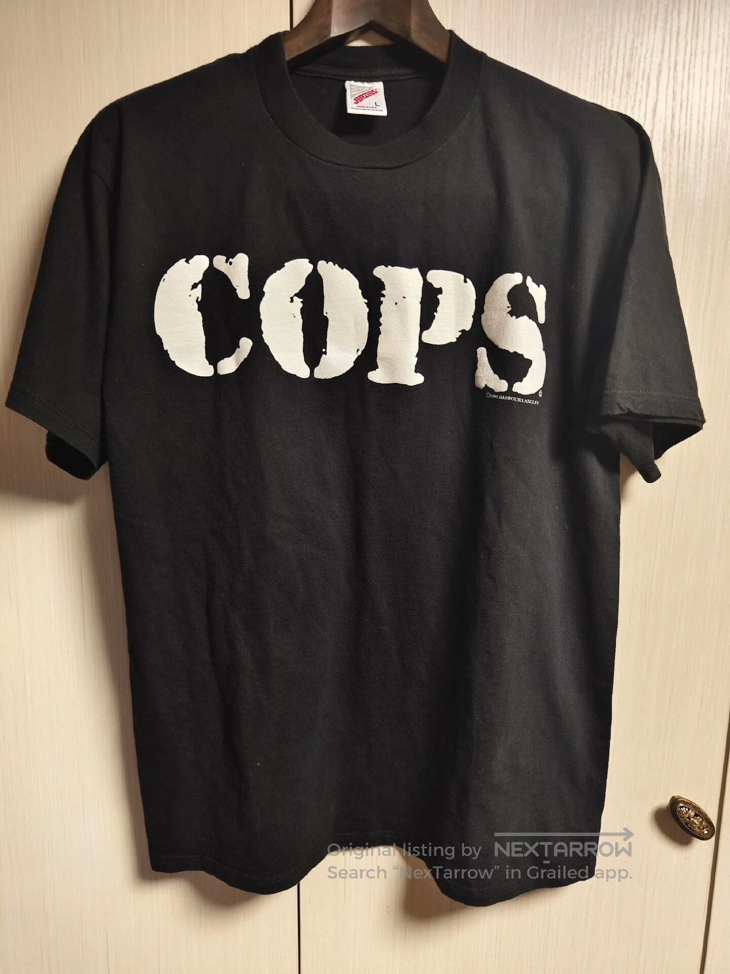 Vintage 80s Vintage Cops ASAP Rocky Tee. Size US M / EU 48-50 / 2 - 1 Thumbnail