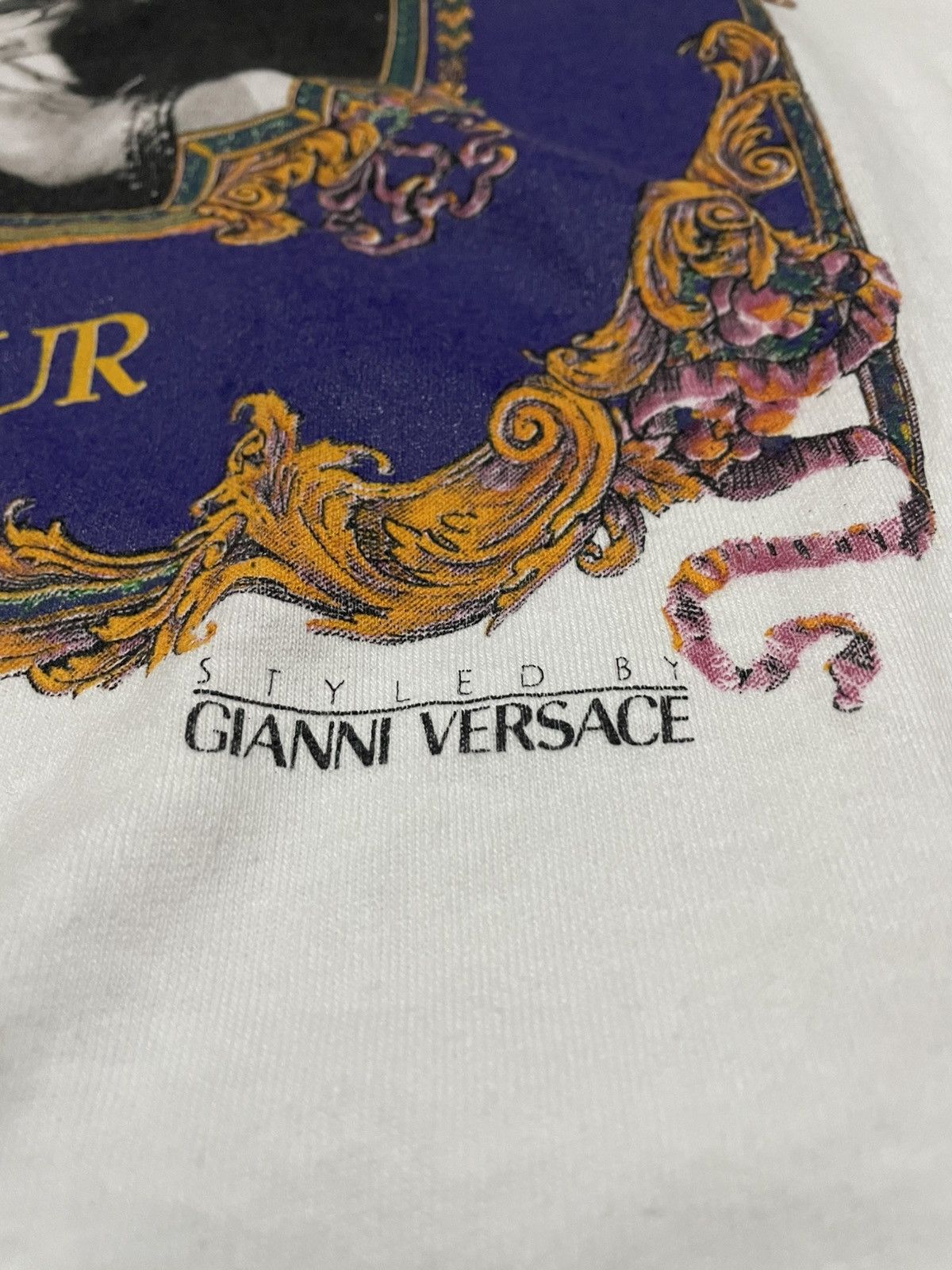 Vintage Vintage Elton John × Gianni Versace Tour T-Shirt 1992/93 Size US XL / EU 56 / 4 - 4 Thumbnail