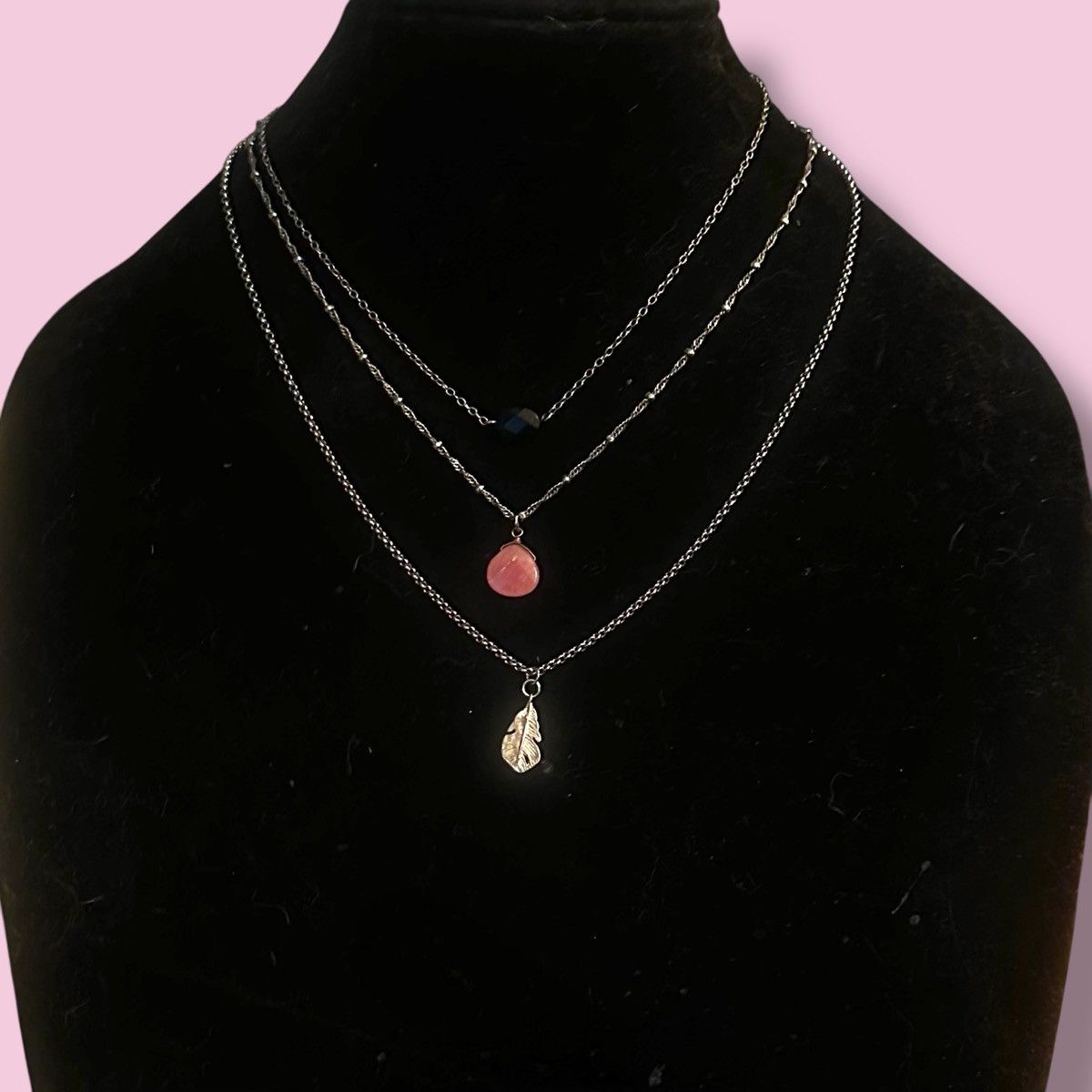 Other Silver tone layered pendant necklace Size ONE SIZE - 1 Thumbnail