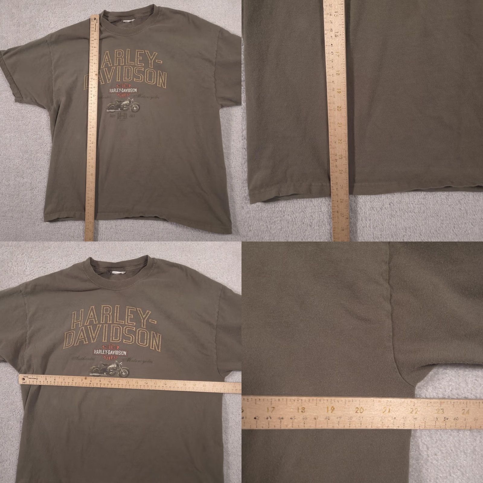 Harley Davidson Harley-Davidson Shirt Mens L Green Hawkeye Coralville Iowa Biker Graphic Tee Size US L / EU 52-54 / 3 - 8 Thumbnail