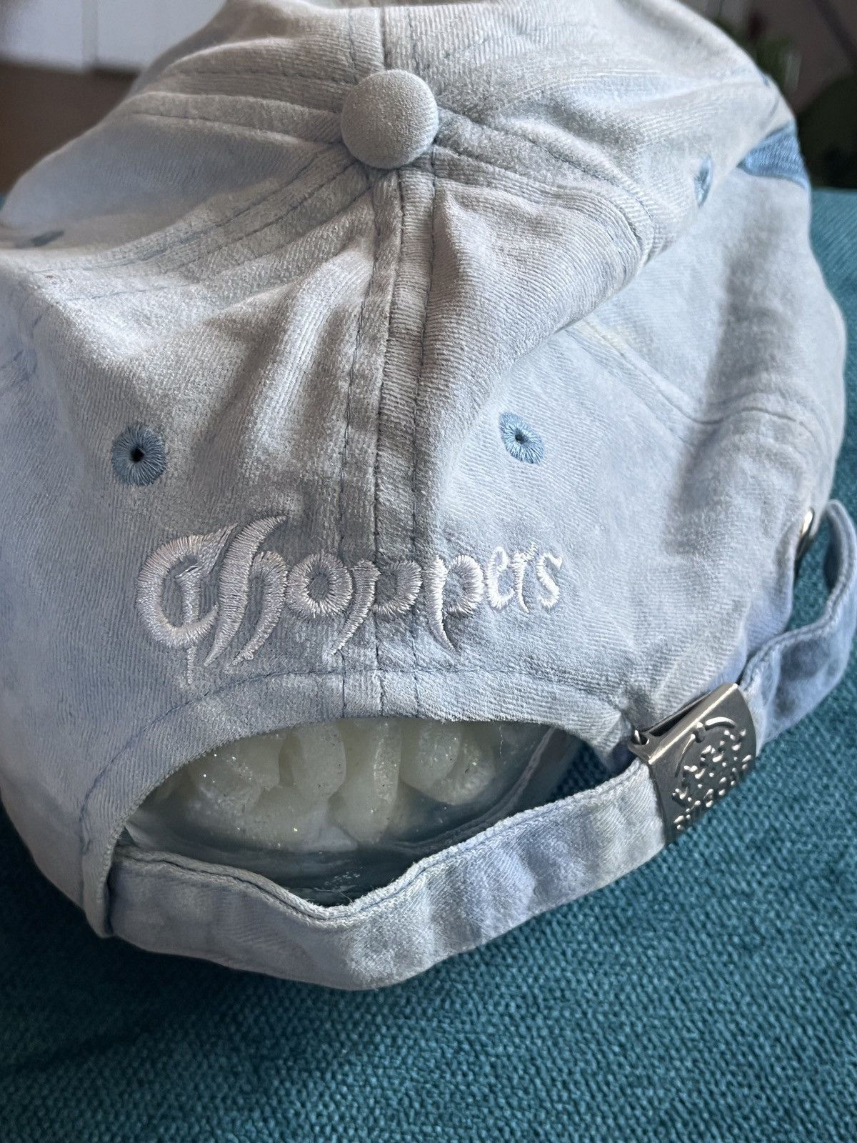 Vintage Vintage Choppers Baby Blue Hat Cap Motorcycle Size ONE SIZE - 4 Thumbnail