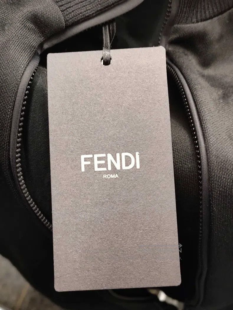 Fendi Fendi Black side-stripe single-breasted jacket Size XXS / US 00 / IT 34 - 7 Thumbnail