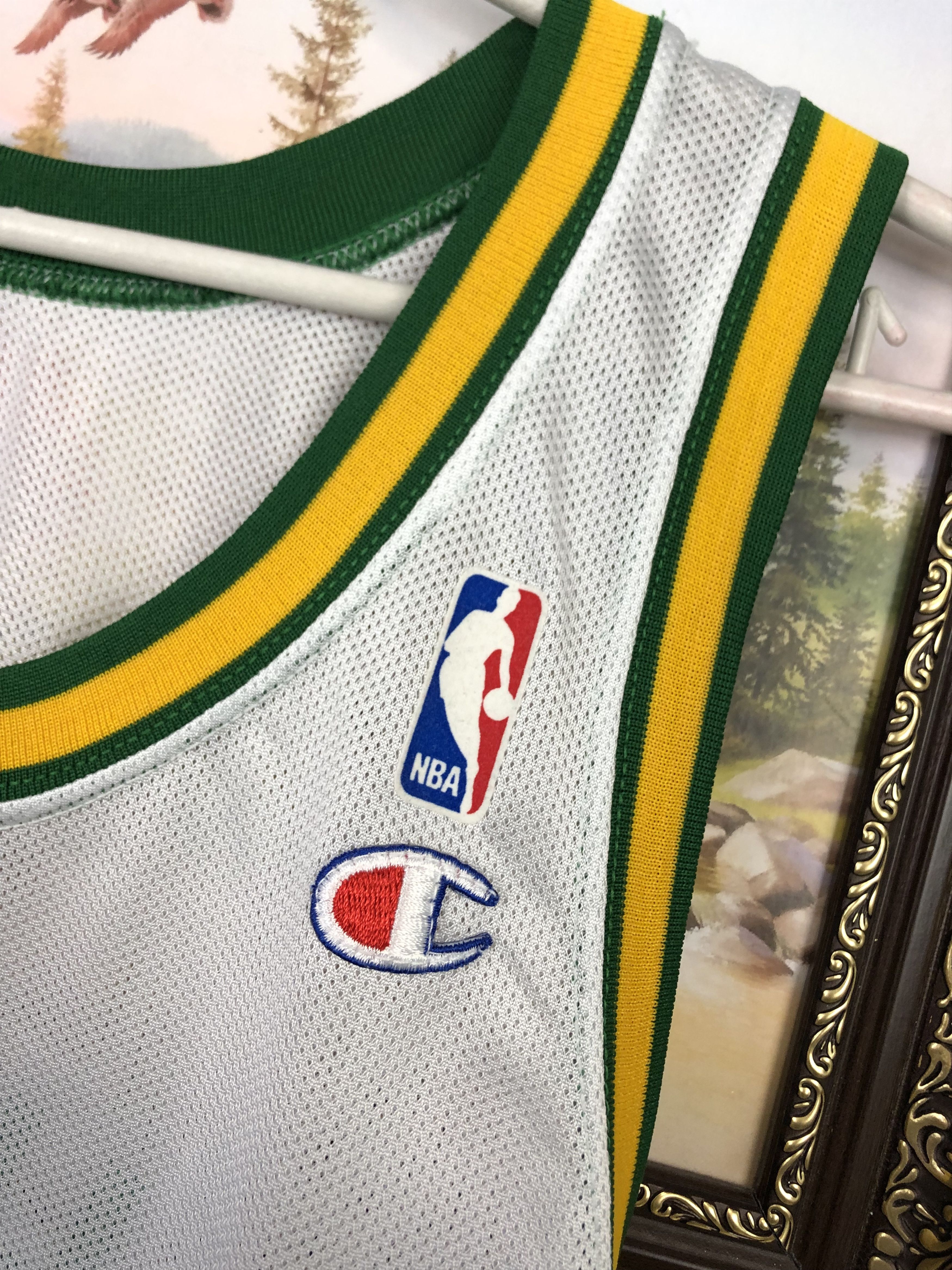 Champion Vintage Champion Seattle Supersonics Schrempf Tee Jersey Size US XL / EU 56 / 4 - 4 Thumbnail