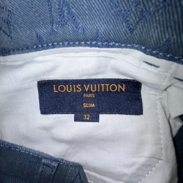 Louis Vuitton Virgil Abloh Monogram Denim Jeans Size US 32 / EU 48 - 8 Thumbnail
