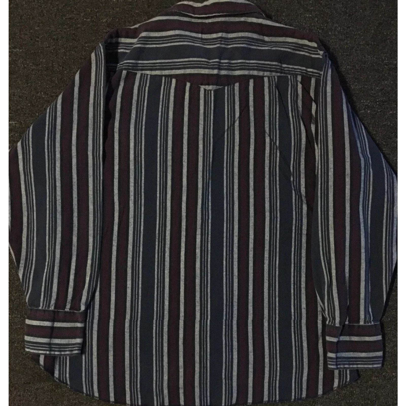 Wrangler VINTAGE Wrangler Striped Pearl Snap Shirt Western Cowboy Rodeo Aztec Grunge 90s XL Blue Cotton Button-Up Mens Size US XL / EU 56 / 4 - 2 Thumbnail