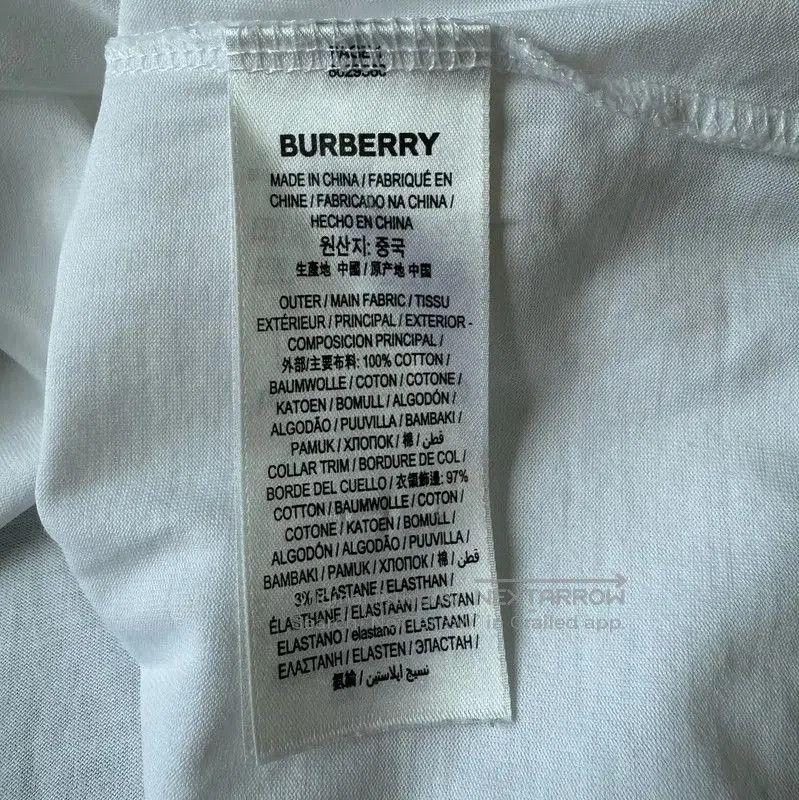 Burberry Burberry White Cotton Logo T-shirt for Women. Size S / US 4 / IT 40 - 6 Thumbnail