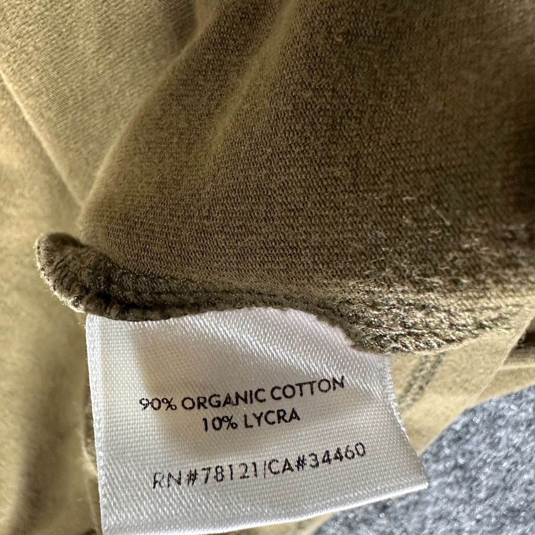 Eileen Fisher Eileen Fisher Top Womens L Olive Green Organic Cotton Stretch Long Sleeve Tee Size L / US 10 / IT 46 - 5 Thumbnail