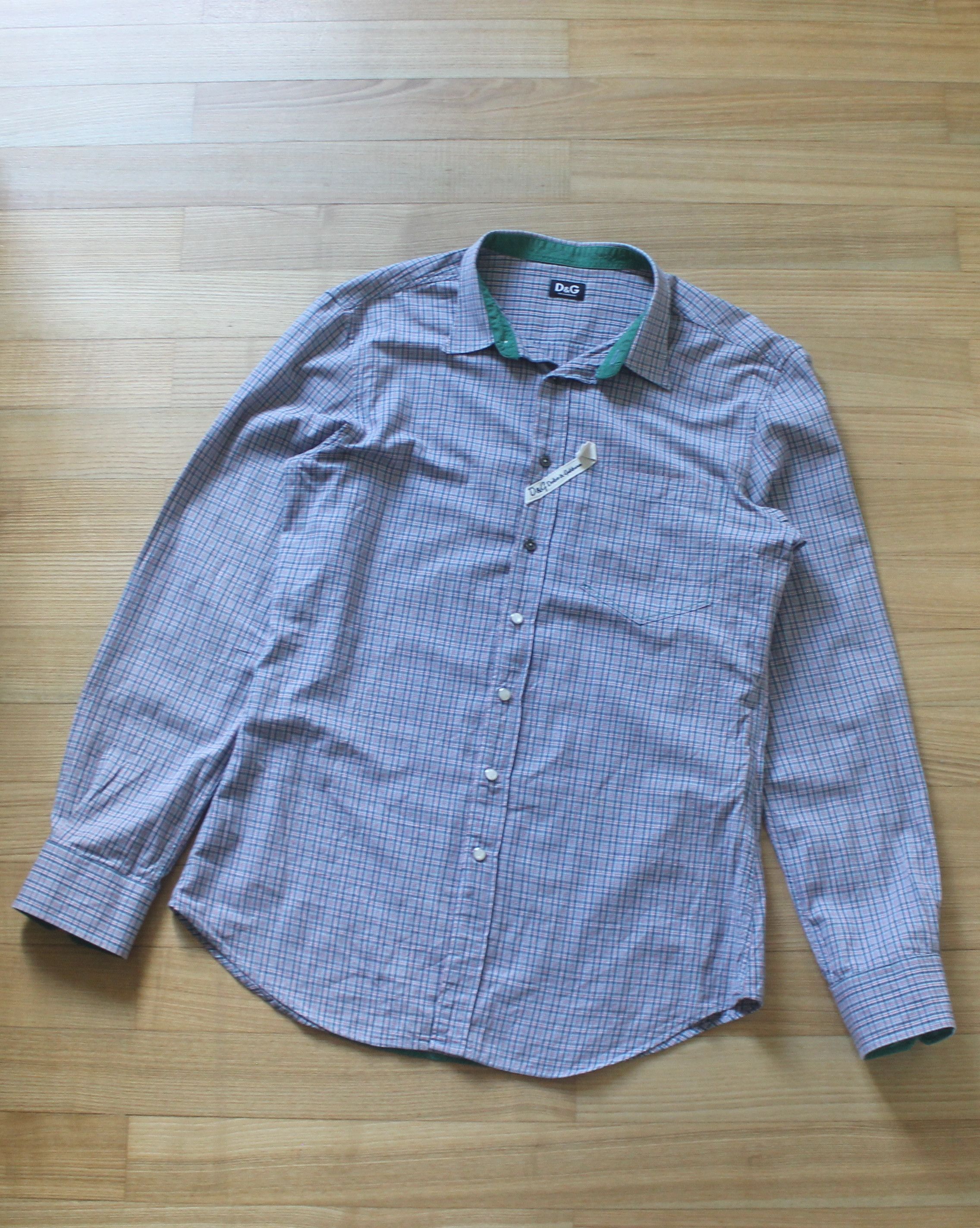 Dolce & Gabbana × Vintage Vintage Dolce & Gabbana Checked Shirt Size US L / EU 52-54 / 3 - 5 Thumbnail