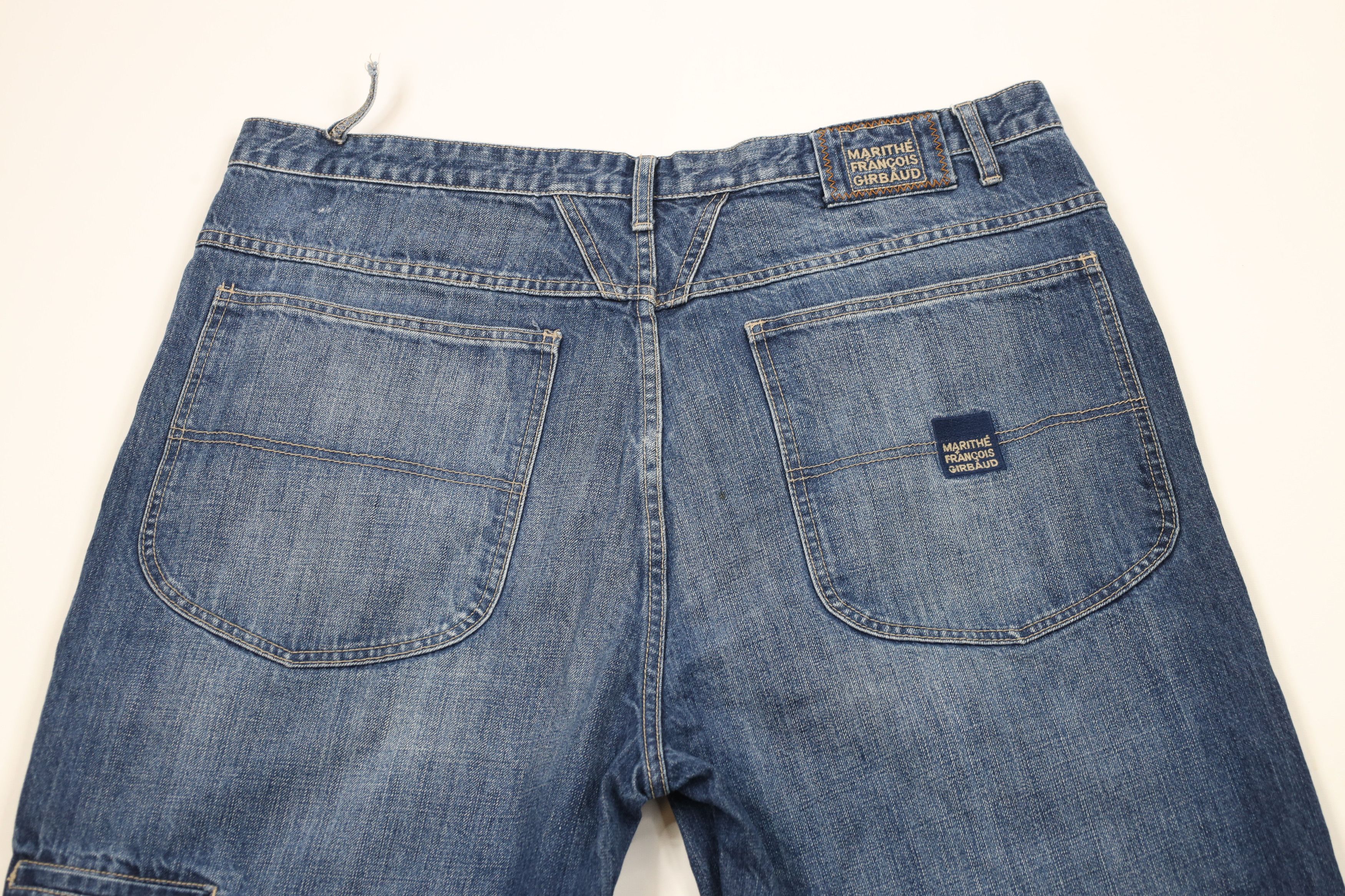 Marithe + Francois Girbaud × Vintage Vintage 90s Marithe Francois Girbaud Wide Leg Denim Jeans Size US 40 / EU 56 - 9 Thumbnail