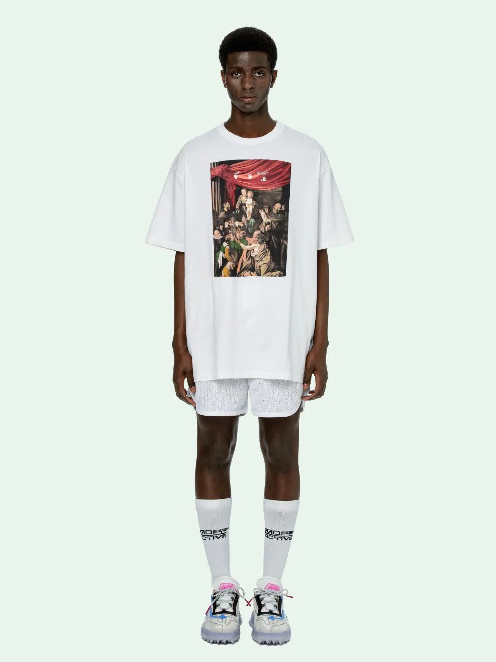 Off-White White Caravaggio Arrows Oversized T-Shirt Size US S / EU 44-46 / 1 - 2 Thumbnail