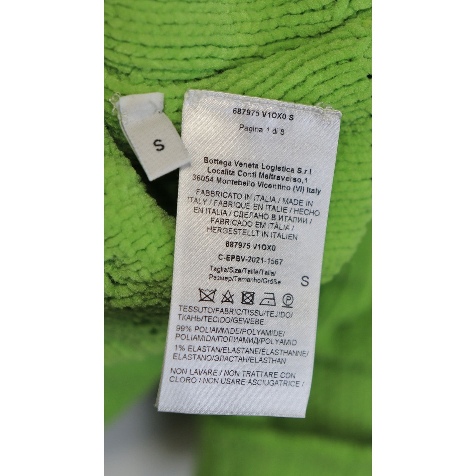 Bottega Veneta o1rshd1 Alphabet Chenille Knitwear Sweater in Green Size US S / EU 44-46 / 1 - 13 Thumbnail