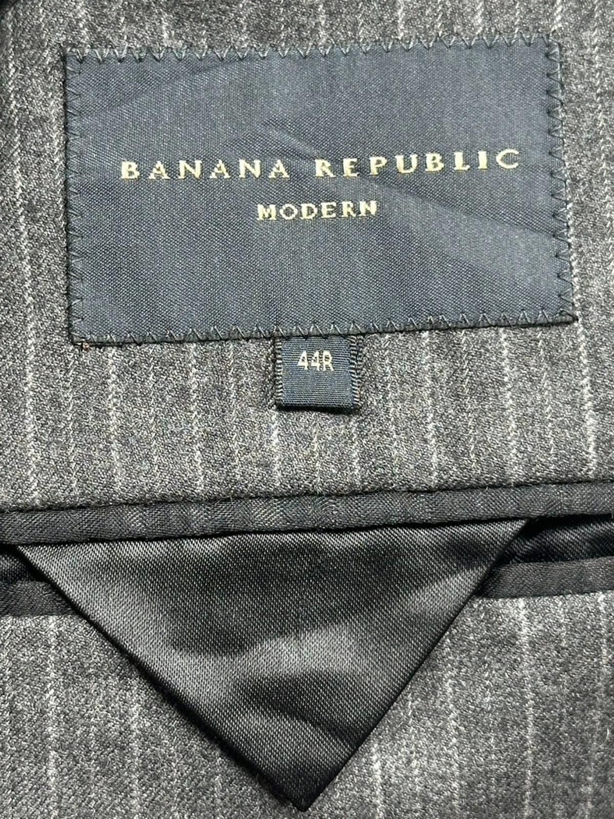 Banana Republic Banana Republic Vintage Wool/Cashmere Modern Jacket Gray 44R Size 44R - 7 Thumbnail