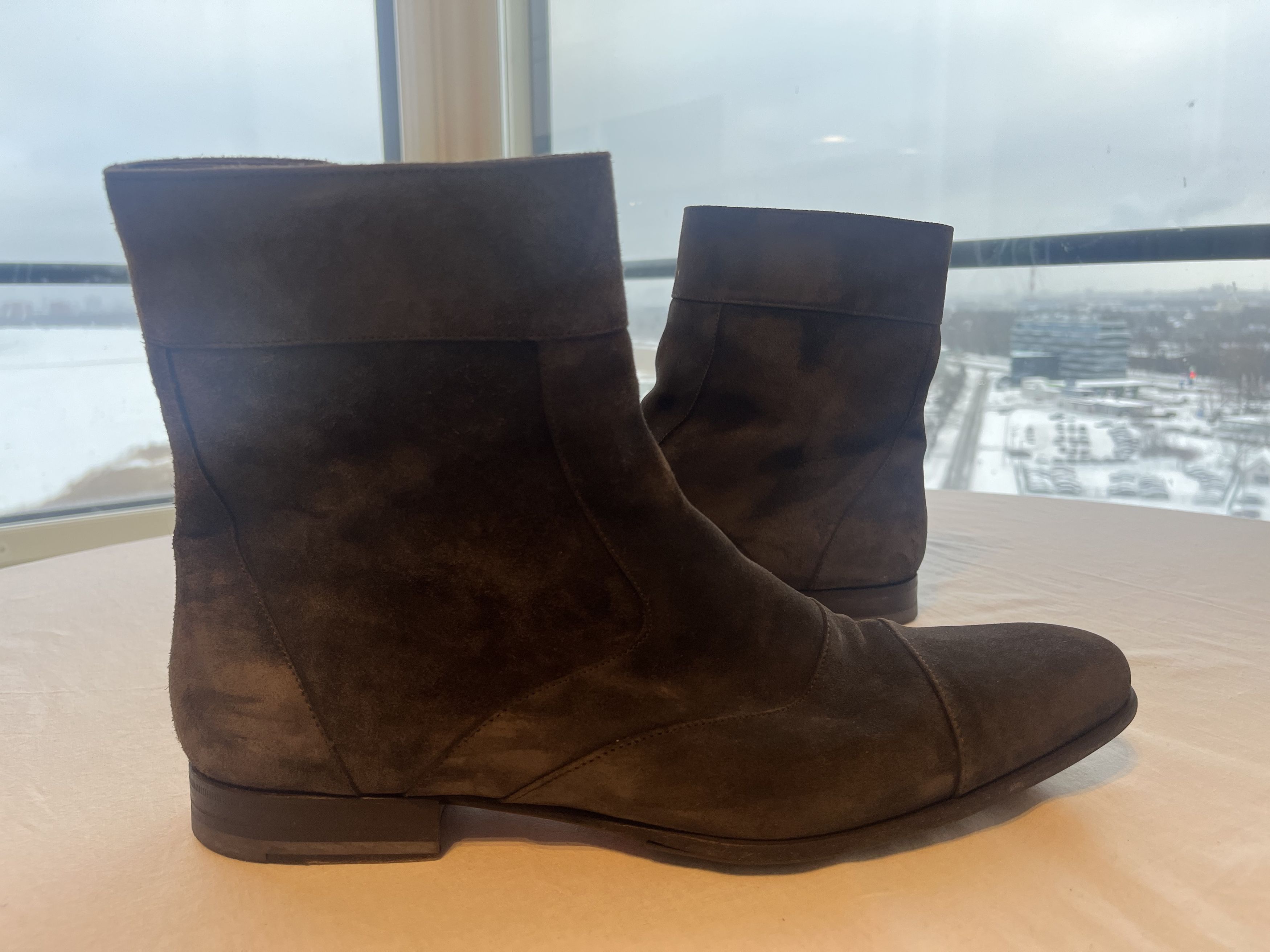 Santoni Santoni fur suede boots Size US 12 / EU 45 - 3 Thumbnail