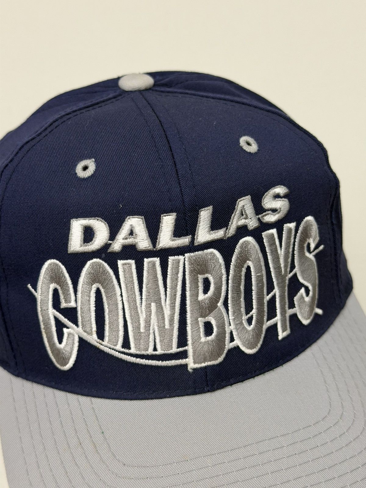 NFL Vintage 90s Dallas Cowboys Back Script NFL Snapback Hat Size ONE SIZE - 2 Thumbnail