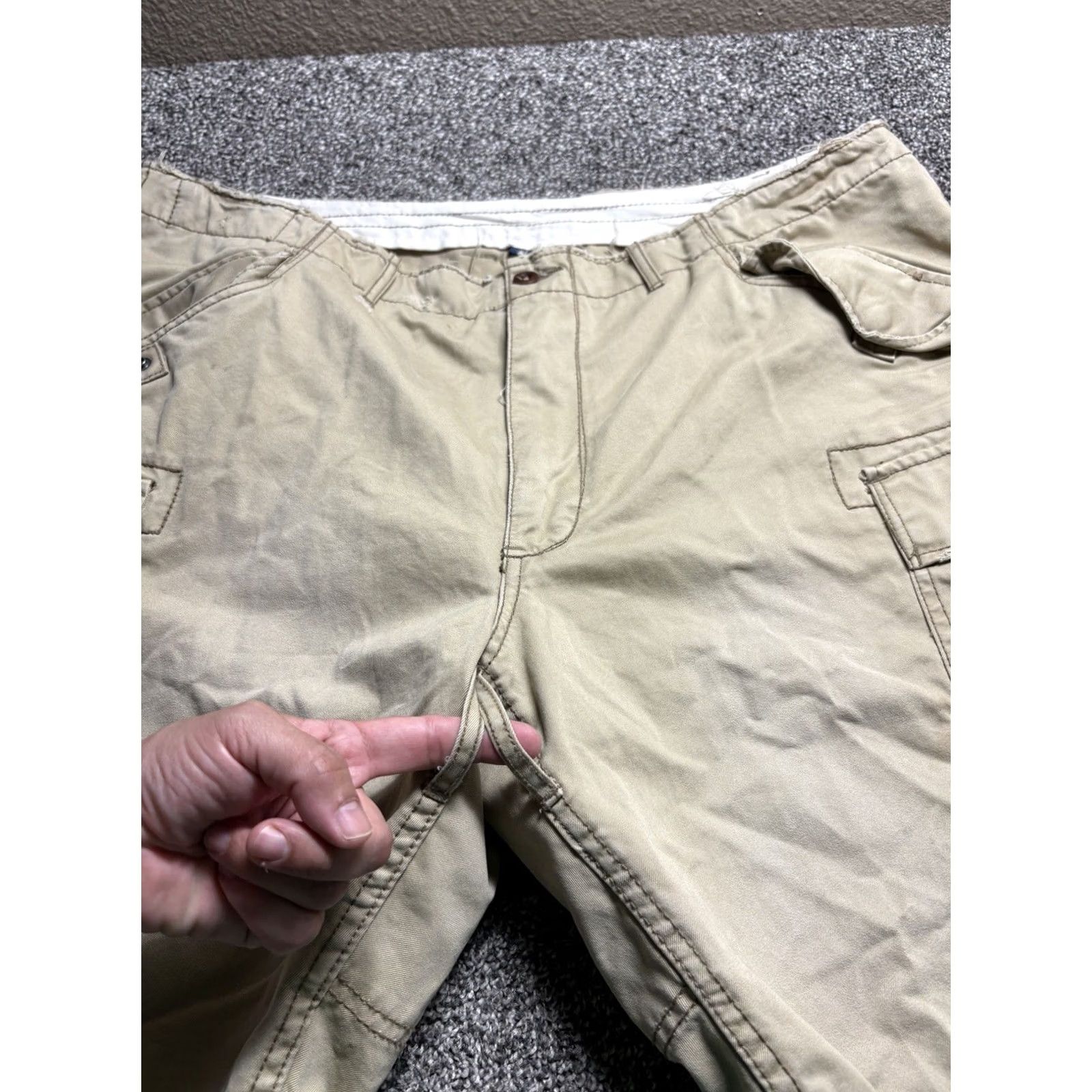 Polo Ralph Lauren VTG Polo Ralph Lauren Paratrooper Shorts Mens 44B Brown Cargo Distressed 90s Military Utility Pocket Mens Wilderness Shorts Size US XXL / EU 58 / 5 - 3 Thumbnail