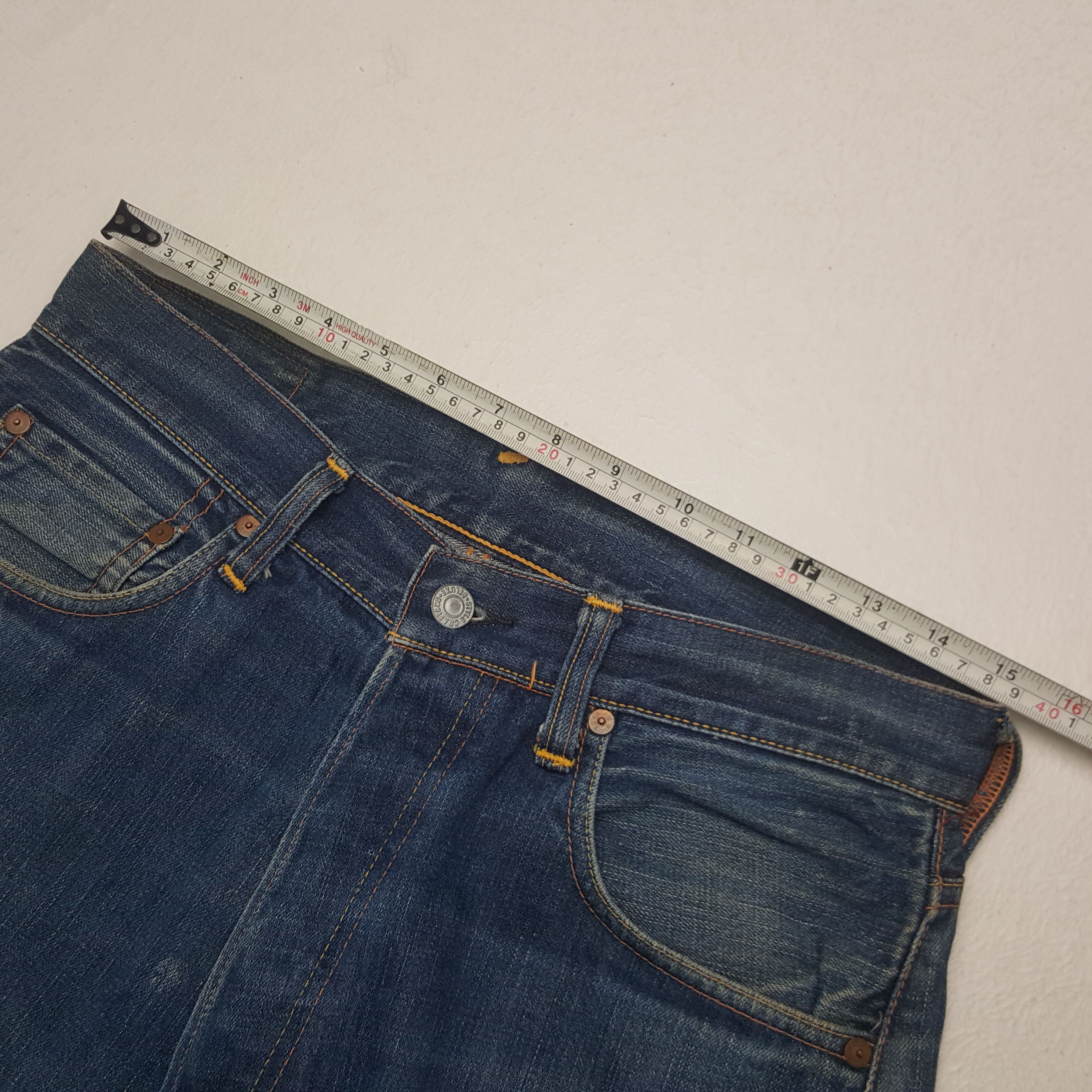 Evisu × Japanese Brand × Vintage Vintage Evisu Japanese Brand Daicock Custom Art Denim Jeans Size US 30 / EU 46 - 9 Thumbnail