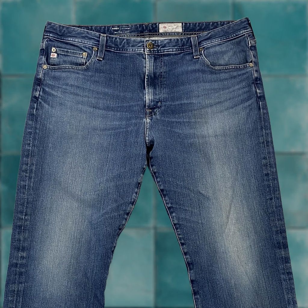 Denime AG Adriano Goldschmied Everett Jeans Slim Straight Denim 360° Blue Mens 40x34 Clothing, Cotton Blend, 40 in Waist, 34 in Inseam, Regular Size US 40 / EU 56 - 1 Thumbnail