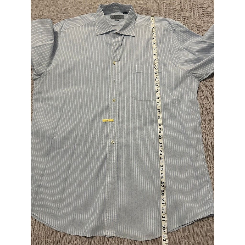 Hickey Freeman HIckey Freeman blue striped button down size 17 Size US XL / EU 56 / 4 - 7 Thumbnail