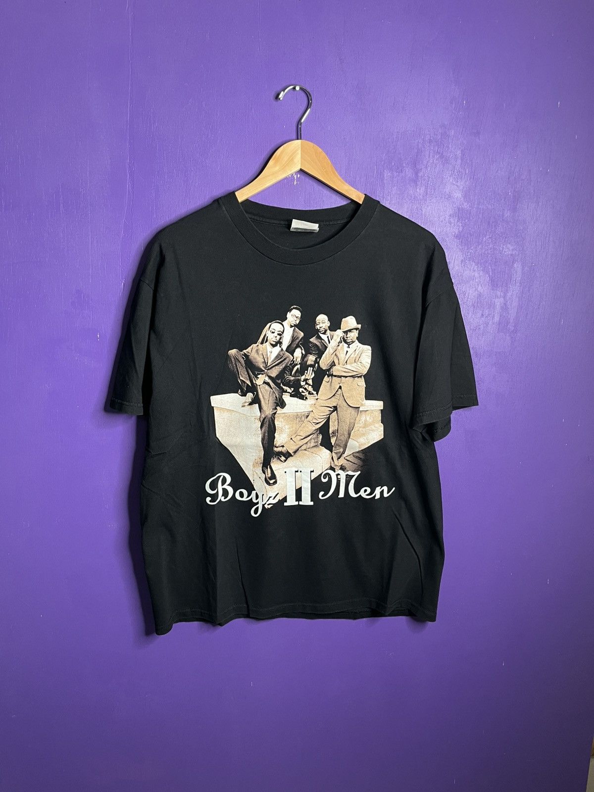 Band Tees × Rap Tees × Vintage Vintage 90s Boyz 2 Men evolution tour t-shirt Size US L / EU 52-54 / 3 - 1 Thumbnail