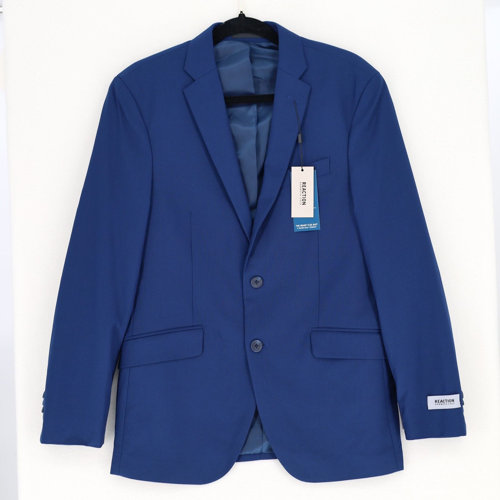 Kenneth Cole Kenneth Cole Reaction Men's Blue Classic Slim-Fit Blazer 38R Size 38R - 3 Thumbnail