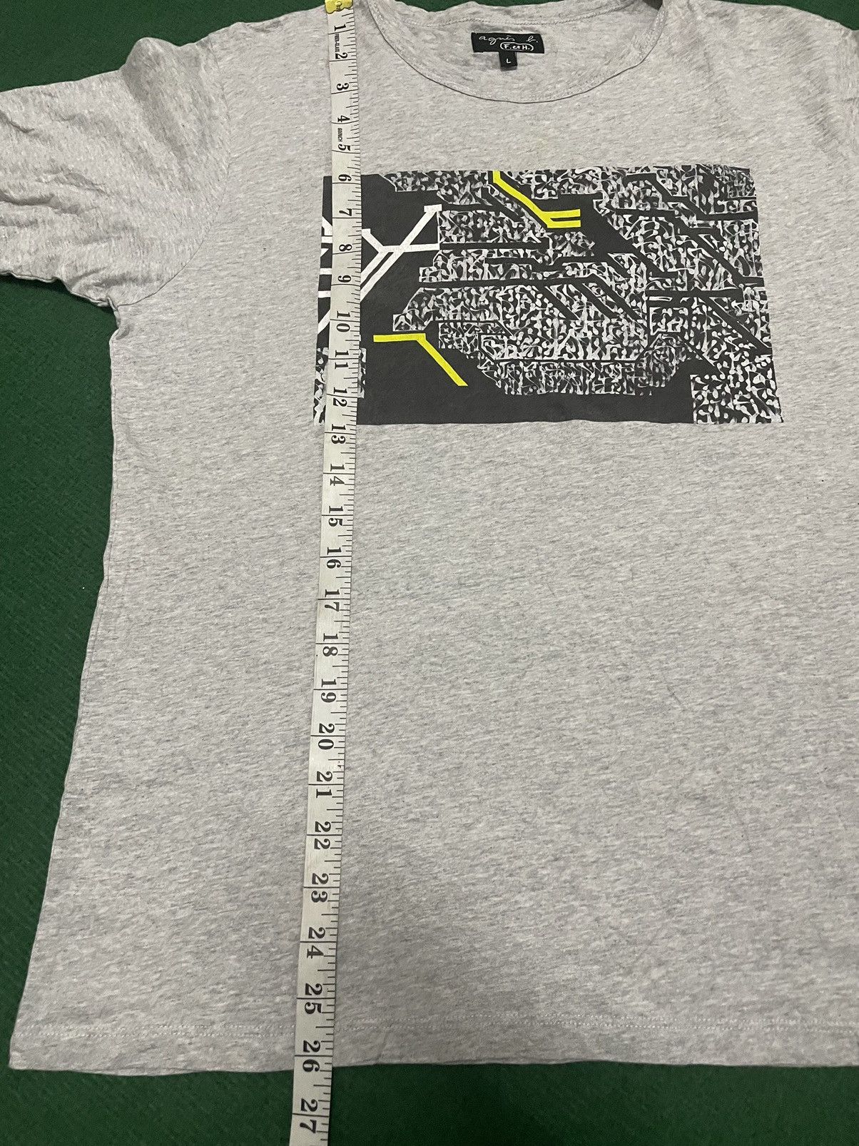 agnes b. Vintage Agnes B Big Printed Shirt Size US L / EU 52-54 / 3 - 10 Thumbnail