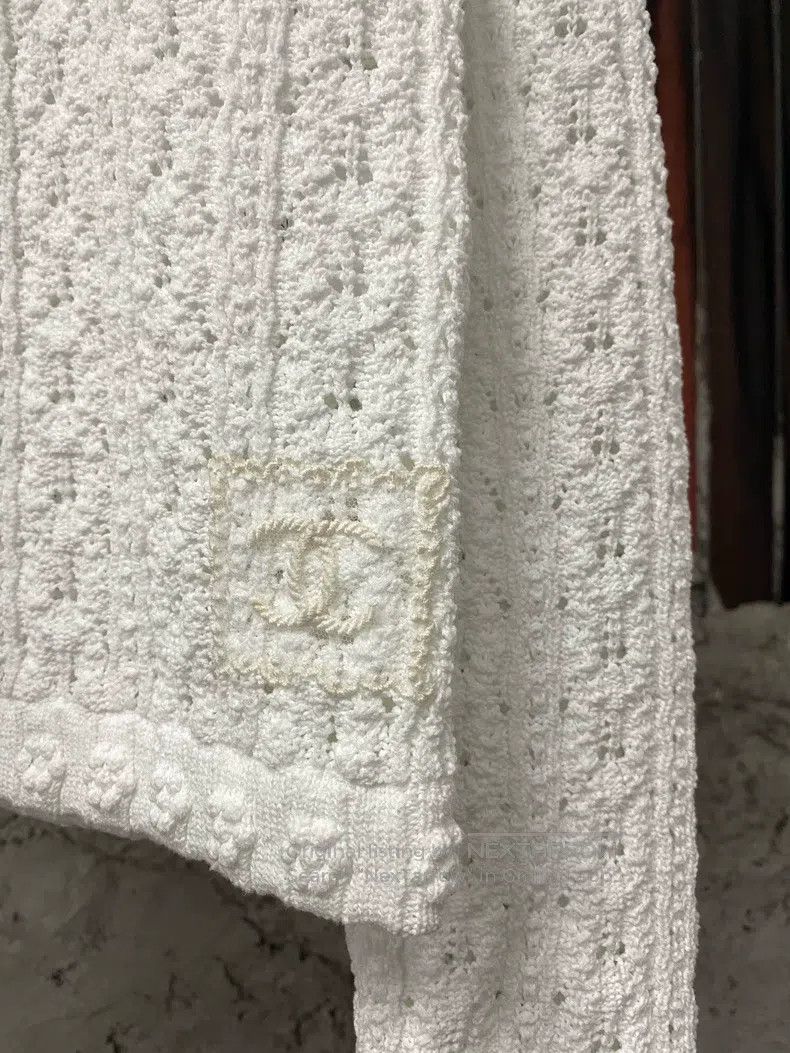 Chanel Chanel Camelia hollow knitwear sweater Size XXS / US 00 / IT 34 - 5 Thumbnail
