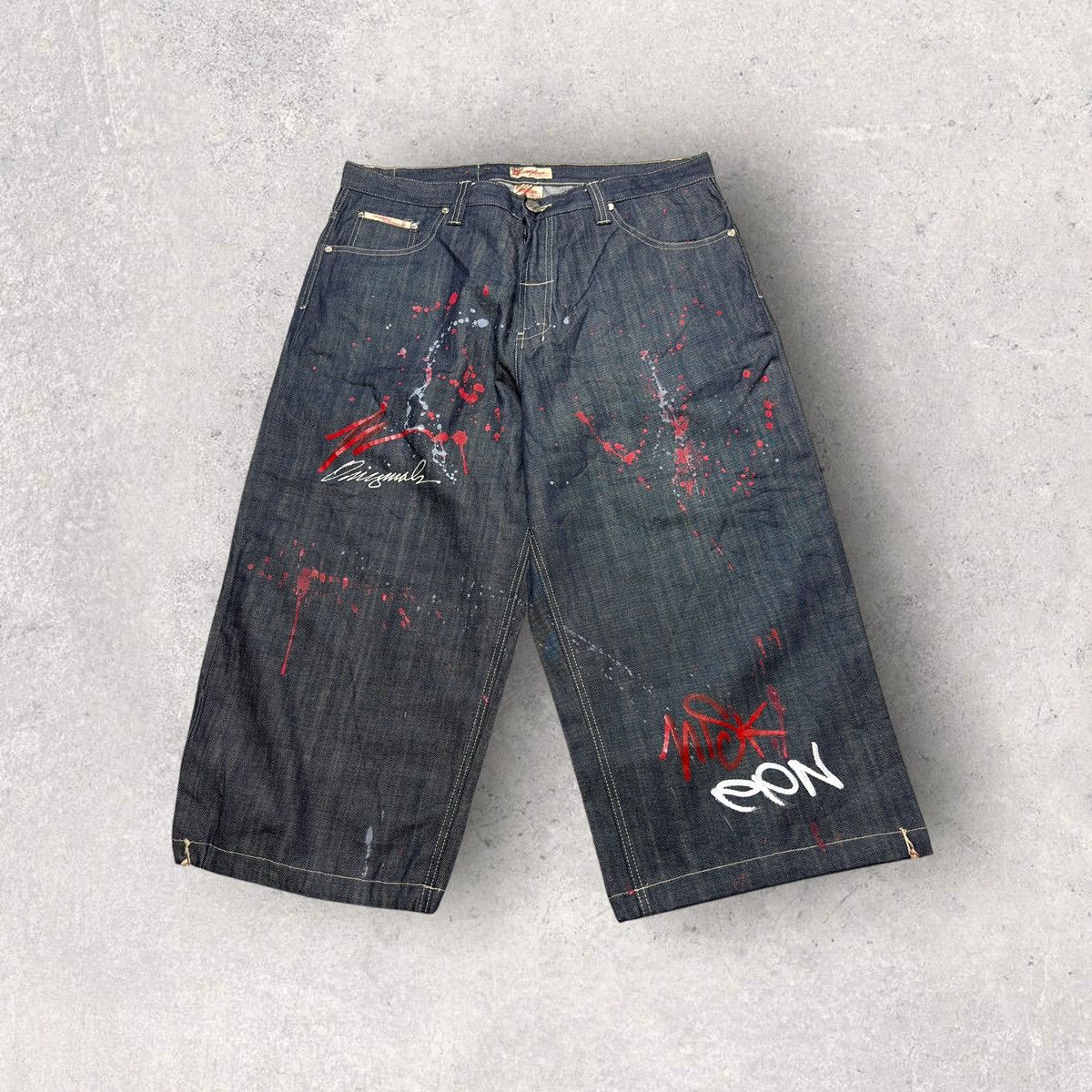 Vintage Vintage Miskeen jean shorts Size US 38 / EU 54 - 1 Thumbnail