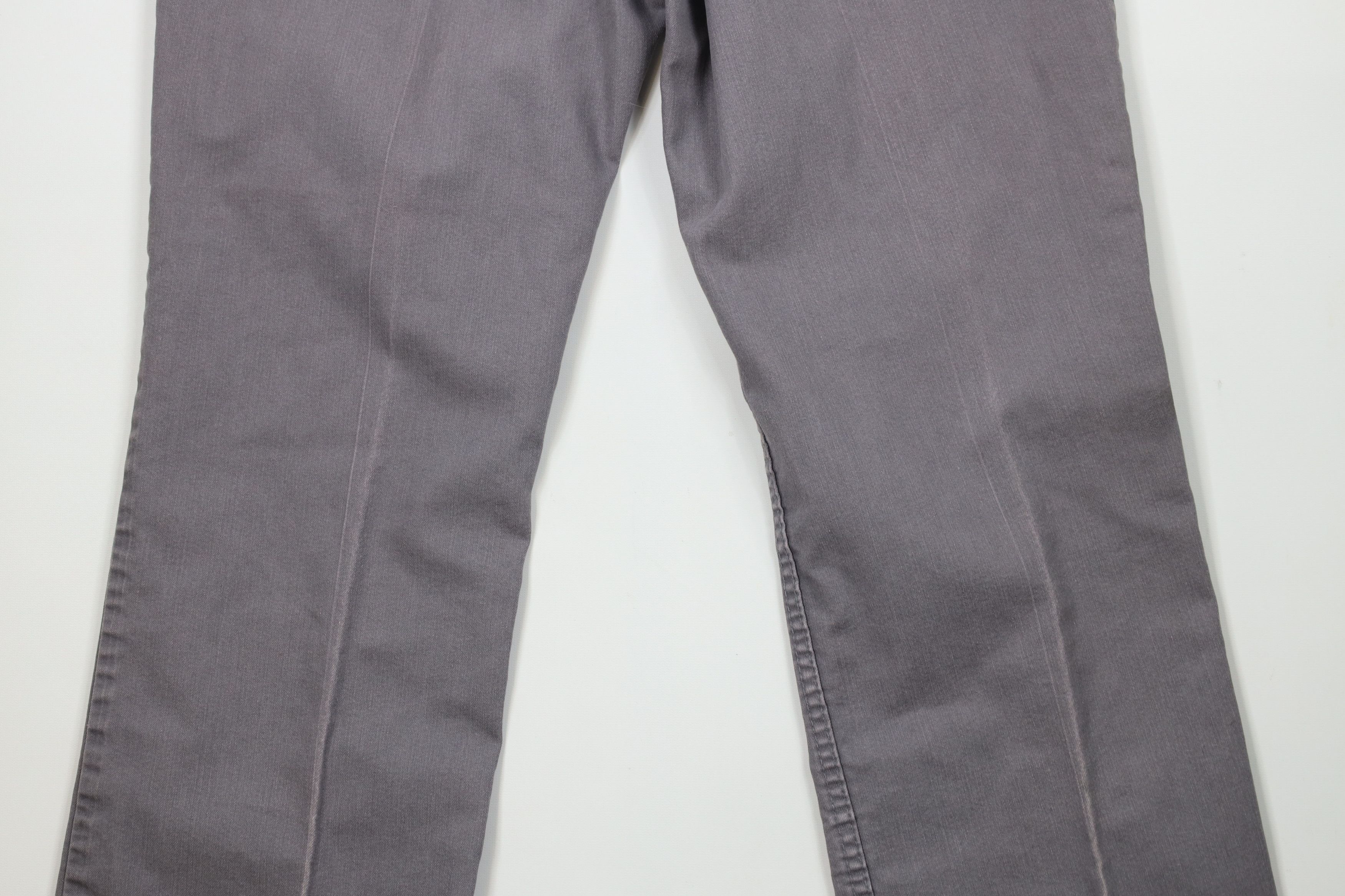 Vintage Vintage 70s Streetwear Wide Leg Canvas Denim Jeans Gray Size US 36 / EU 52 - 12 Thumbnail