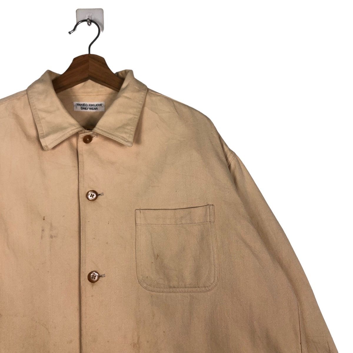 Japanese Brand 🔥Vintage Chore Jacket Work Takeo Kikuchi Duck Canvas Size US L / EU 52-54 / 3 - 6 Thumbnail