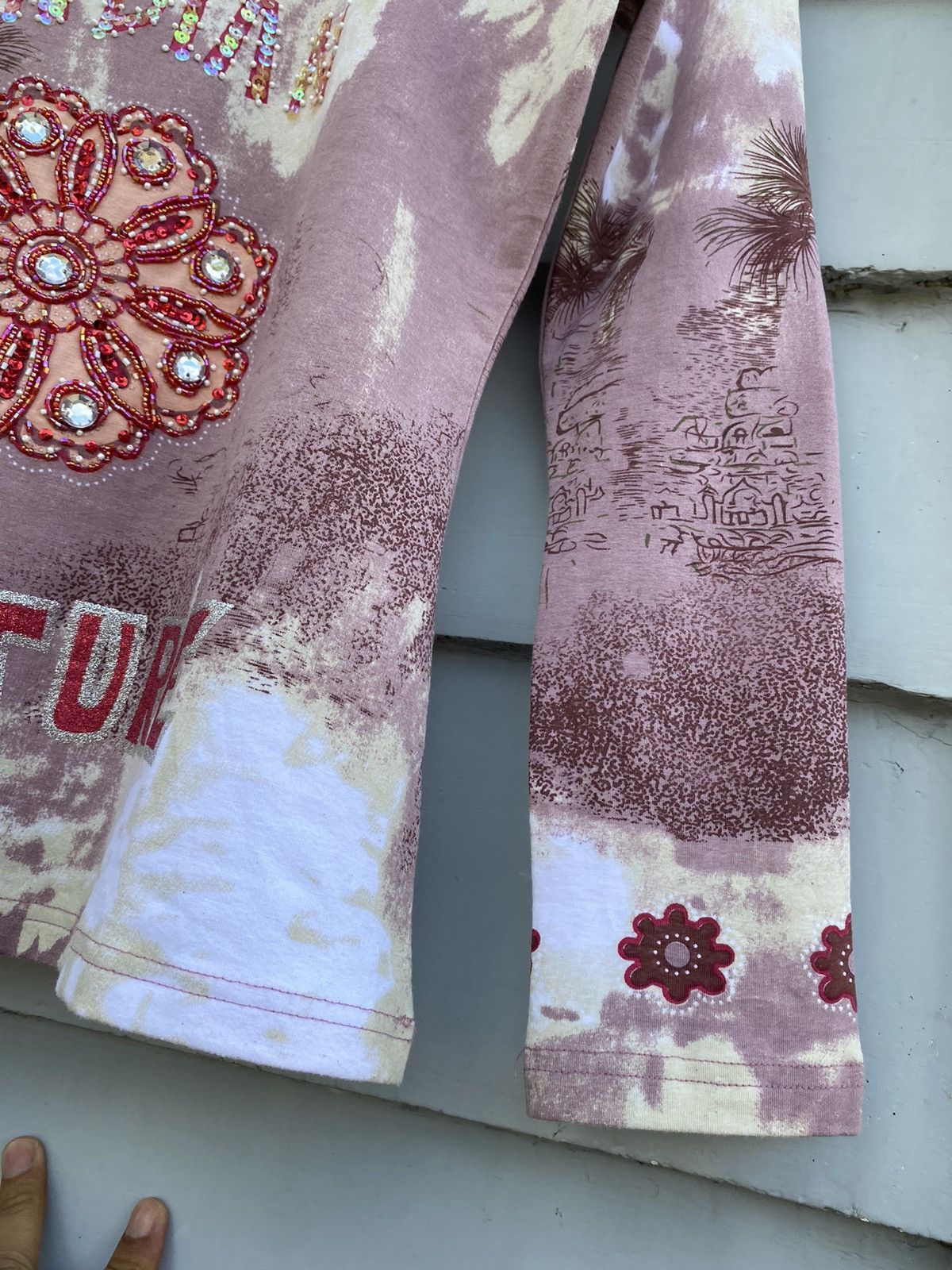 Japanese Brand Cara Bohemian Bloom Indian Spirit Tye Dye Longsleeves Size ONE SIZE - 7 Thumbnail
