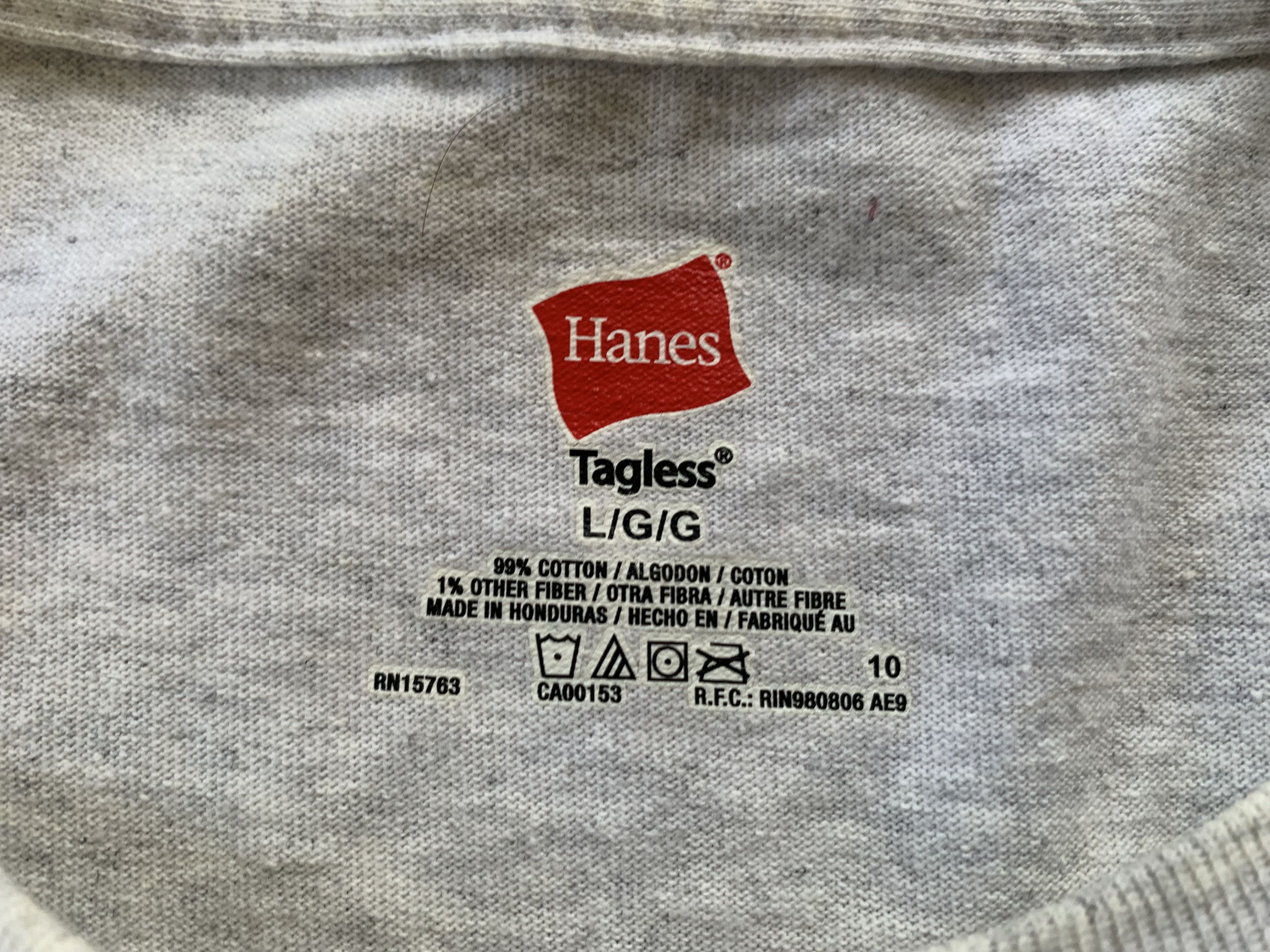Hanes × Vintage Hanes Grey Printed I Love My Hot Wife T Shirt Size US L / EU 52-54 / 3 - 5 Thumbnail