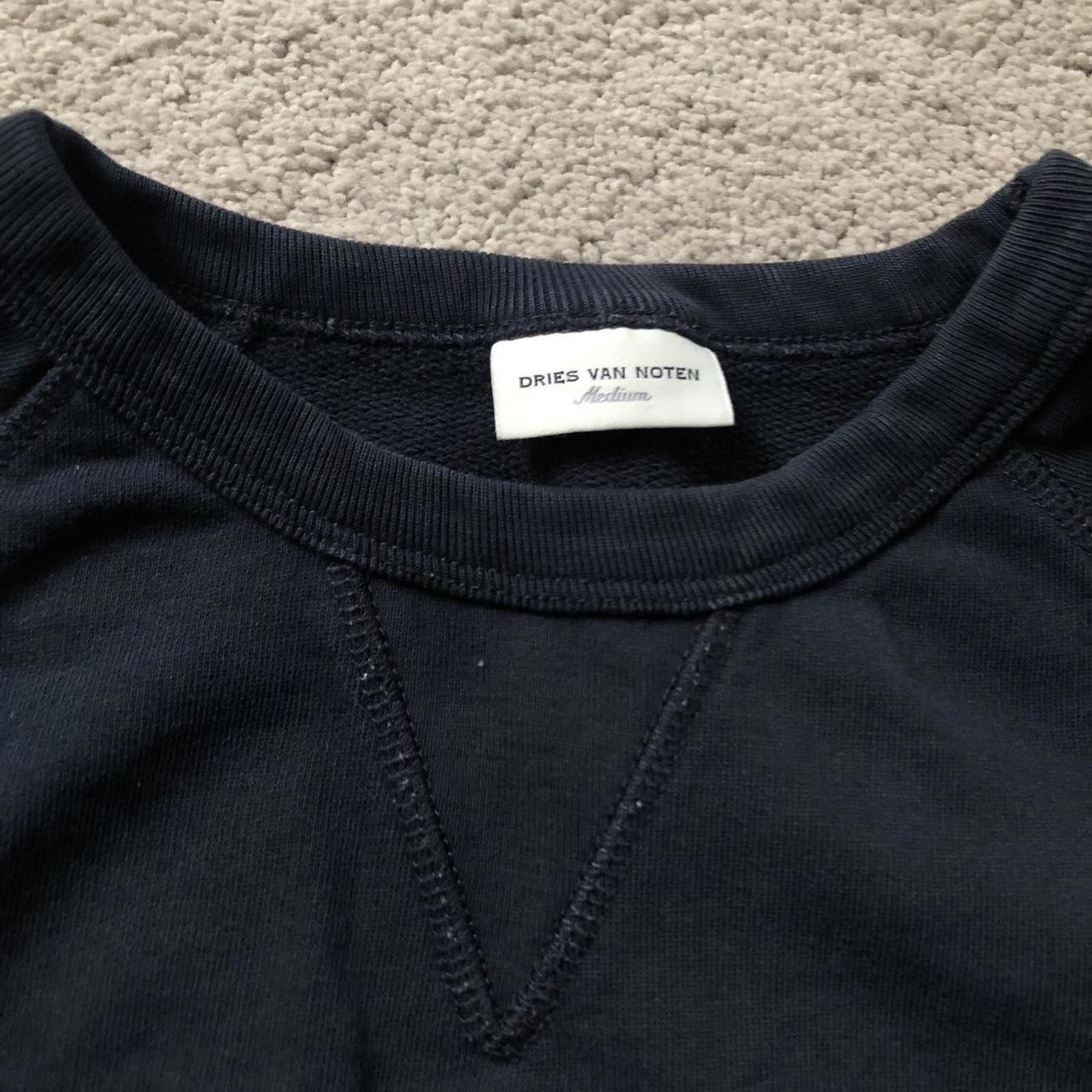 Dries Van Noten Dries Van Noten Tonal Side Zip Crewneck Jumper Sweatshirt Size US M / EU 48-50 / 2 - 3 Thumbnail