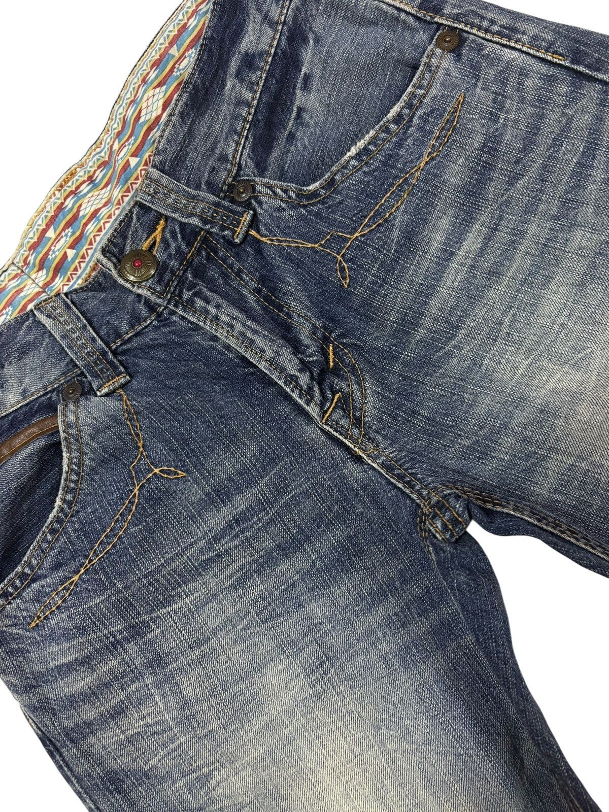 Edwin Vtg Edwin XV Faded Short Jeans Size US 31 - 3 Thumbnail