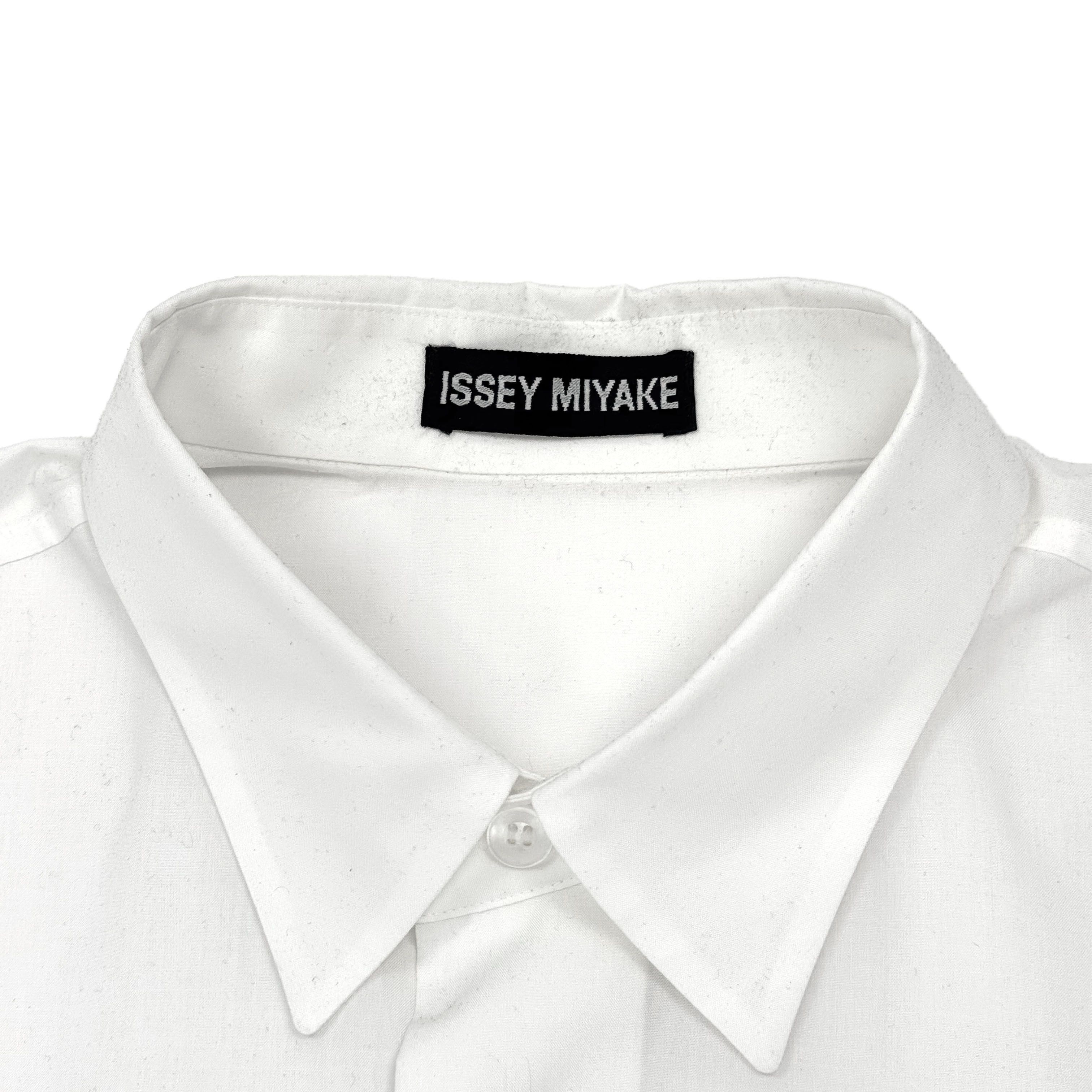 Issey Miyake SS95 Shoeprint Embossed Polyester Shirt Size US L / EU 52-54 / 3 - 9 Thumbnail