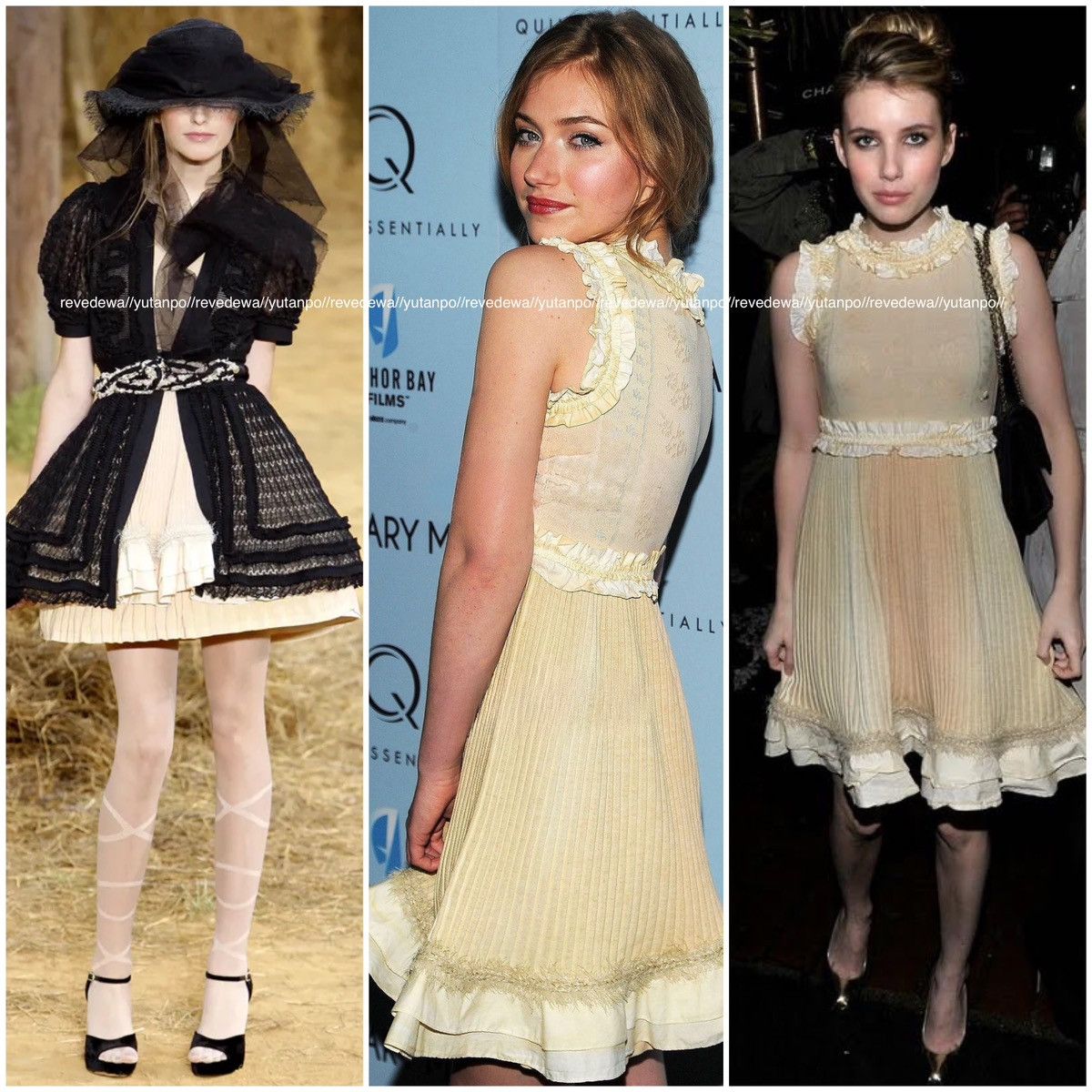Chanel Authentic runway, Chanel COCO flower, frill, gradient dress, Size XS / US 0-2 / IT 36-38 - 21 Thumbnail
