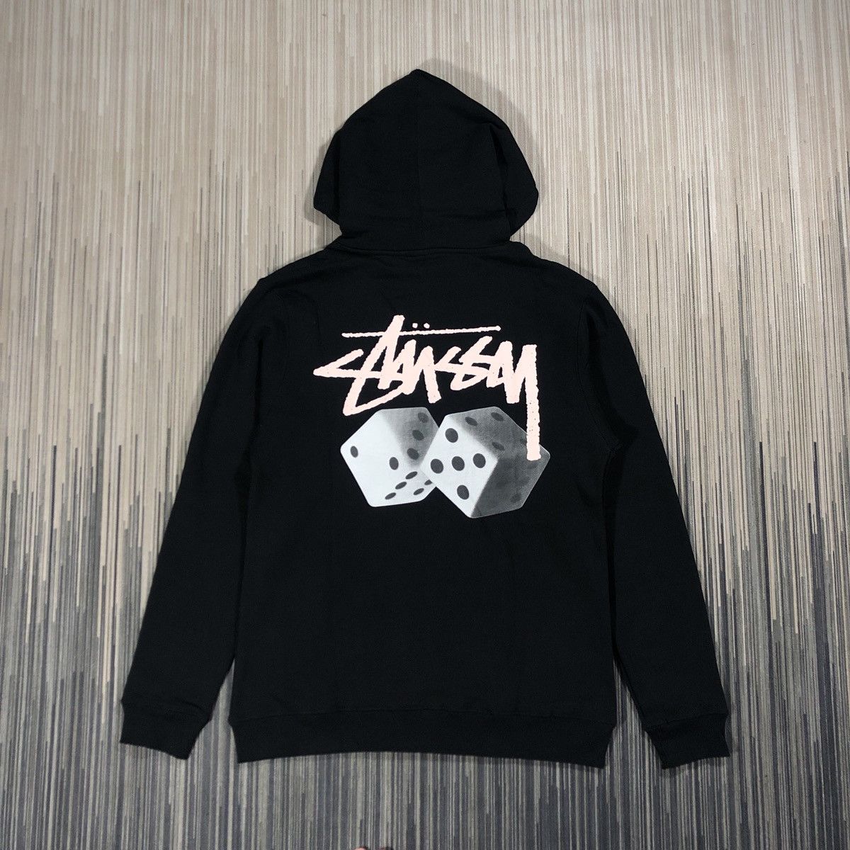 image of Stussy x Vintage Roll The Dice Hoodie in Black, Men's (Size XL)