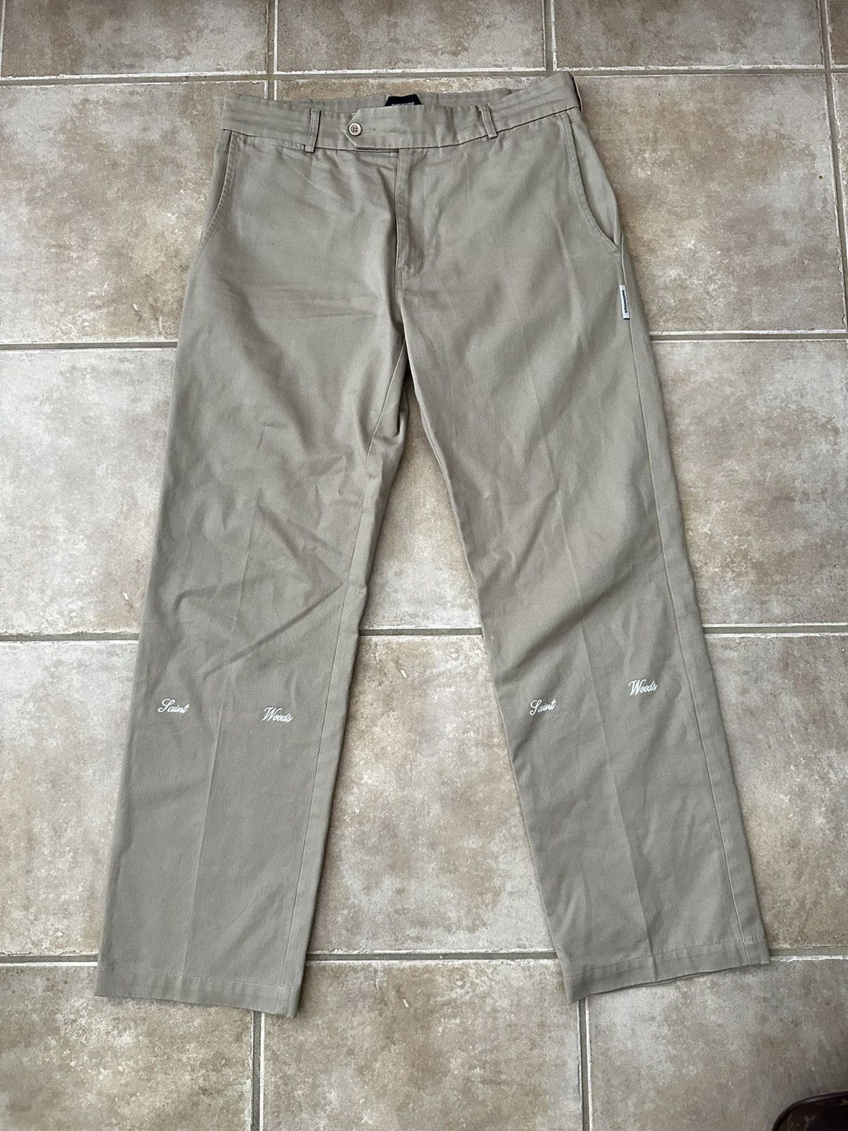 Saintwoods Beige Pleated Trouser