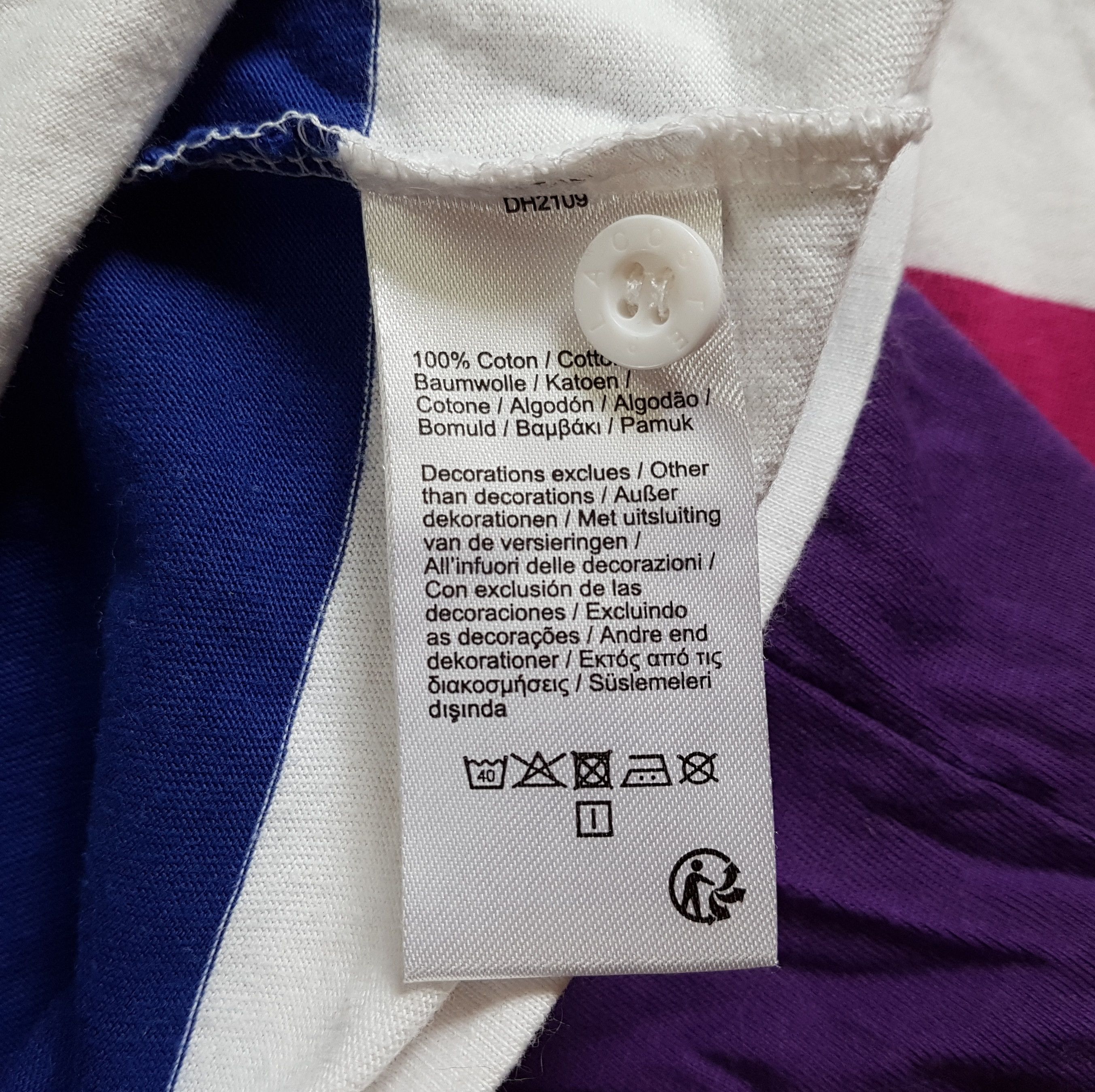 Lacoste Lacoste Rainbow Stripe Polo Shirt sz 3 S Size US S / EU 44-46 / 1 - 6 Thumbnail