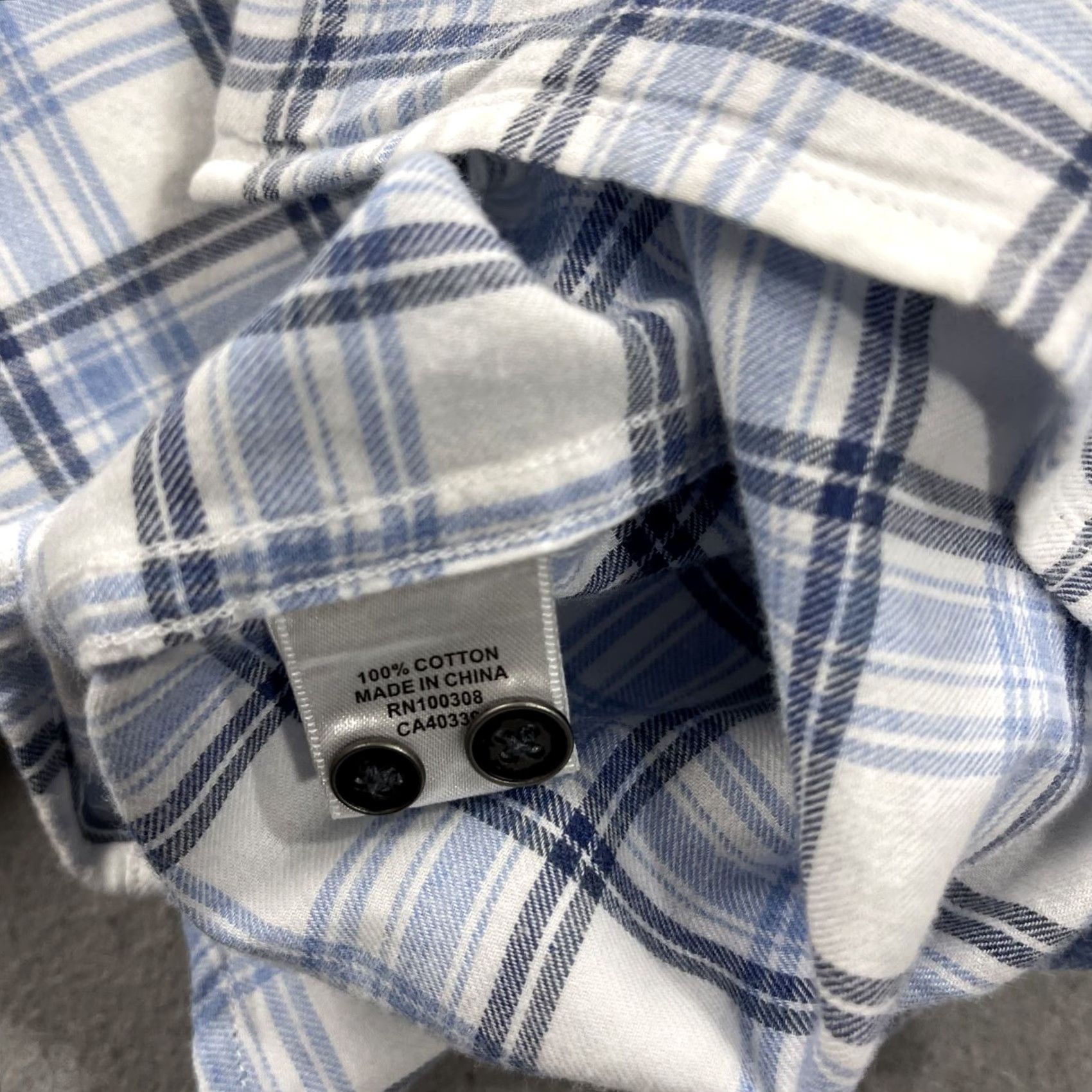 Peter Millar Peter Millar Shirt Mens XL Blue White Plaid Cotton Flannel Casual Button-Up Vintage No Size US XL / EU 56 / 4 - 5 Thumbnail