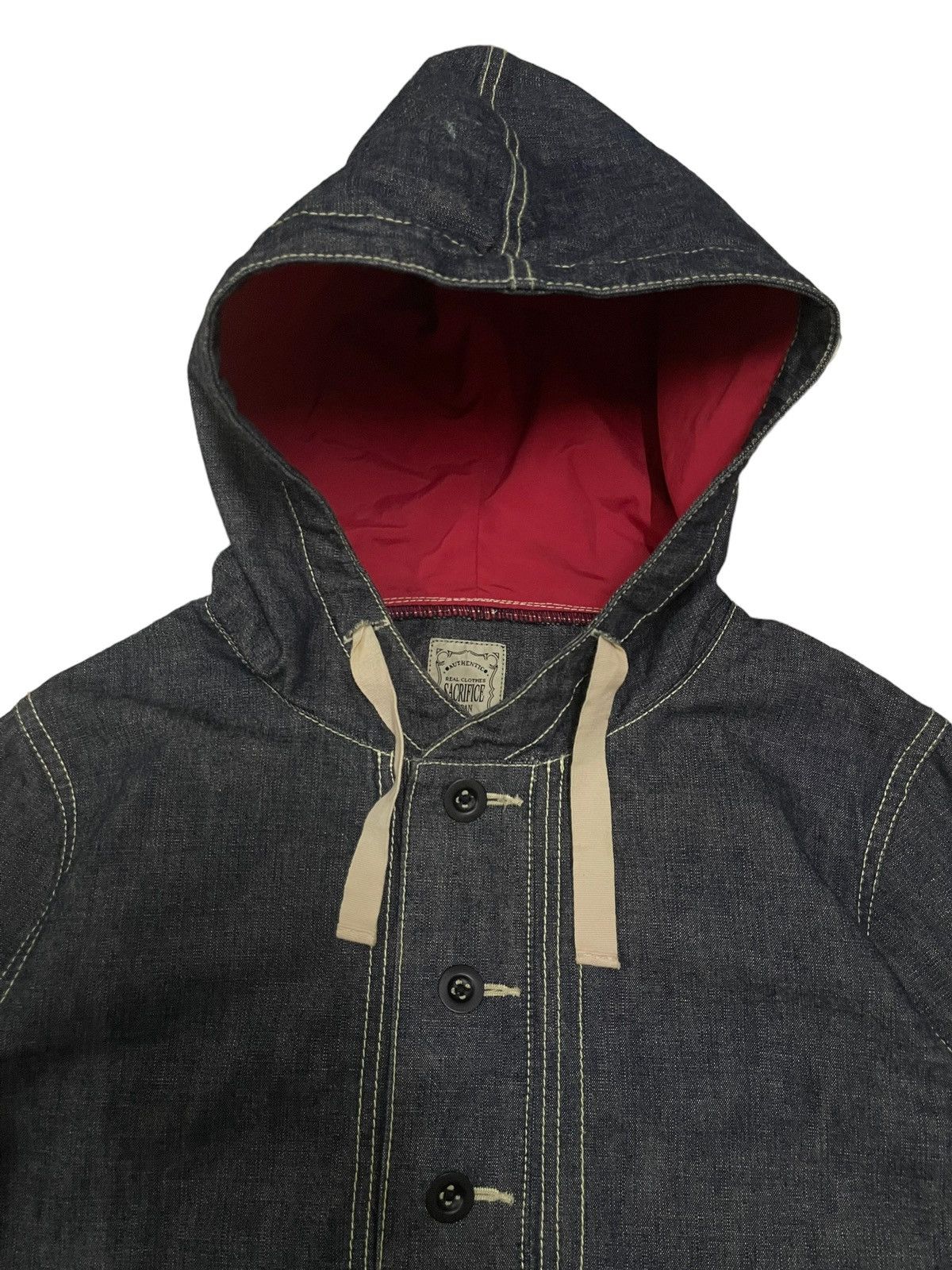 Japanese Brand Vintage Japanese Brand Half Button Denim Style Jacket Size US M / EU 48-50 / 2 - 4 Thumbnail