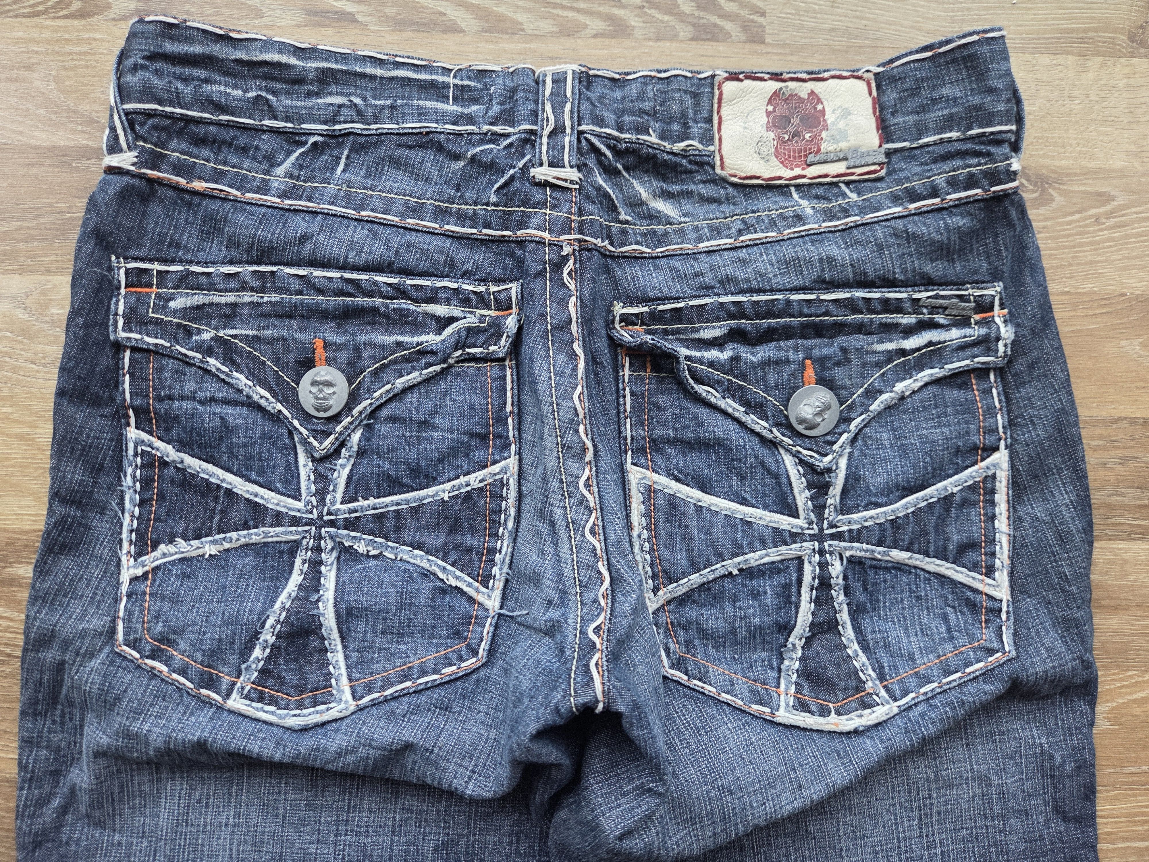 Vintage Vintage Laguna Beach Co USA Ripped Denim Jeans True Religion Size US 34 / EU 50 - 7 Thumbnail