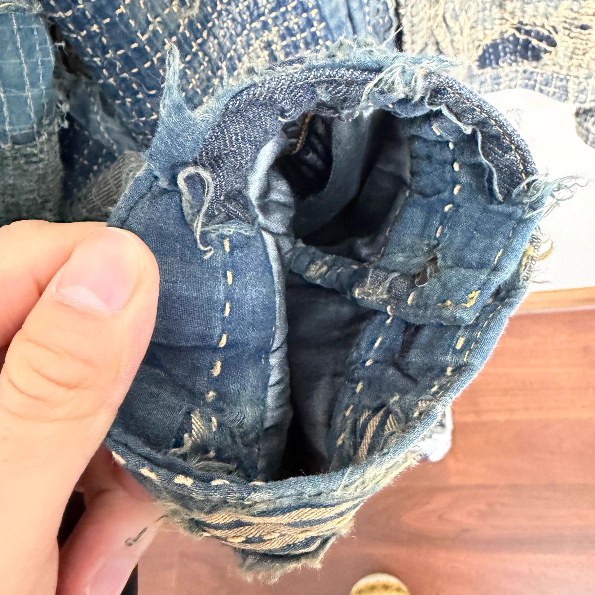 Kapital Kapital Boro Distressed Denim Jacket 5 (Worn once, new) Size US XXL / EU 58 / 5 - 5 Thumbnail