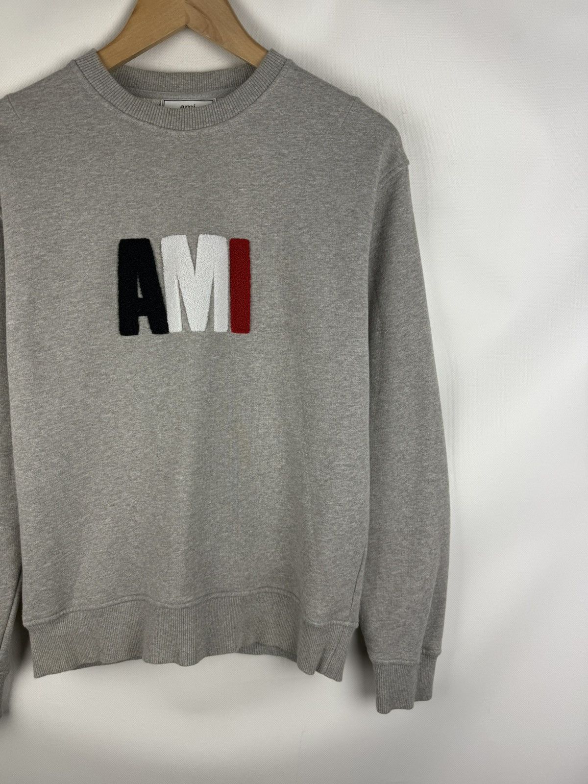 AMI Ami Alexandre Mattiussi Men’s Big Logo Sweatshirt Pullover Size US S / EU 44-46 / 1 - 3 Thumbnail